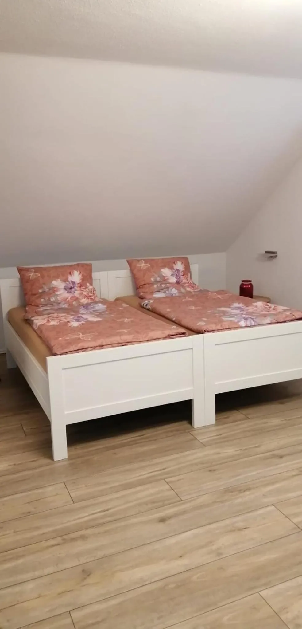 Bed in Ferienwohnung Kreuder