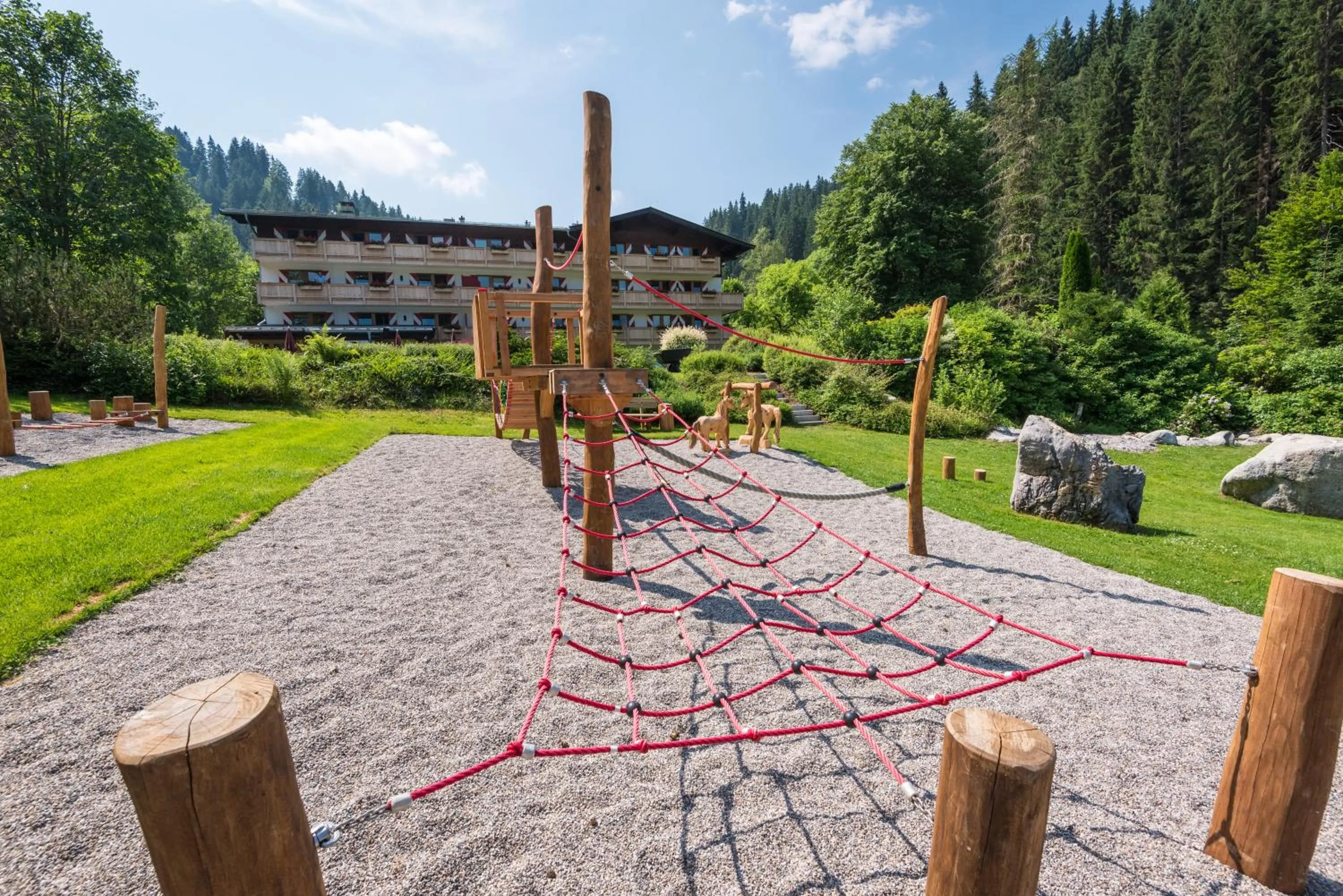 Children play ground in Ferienappartements Landhof