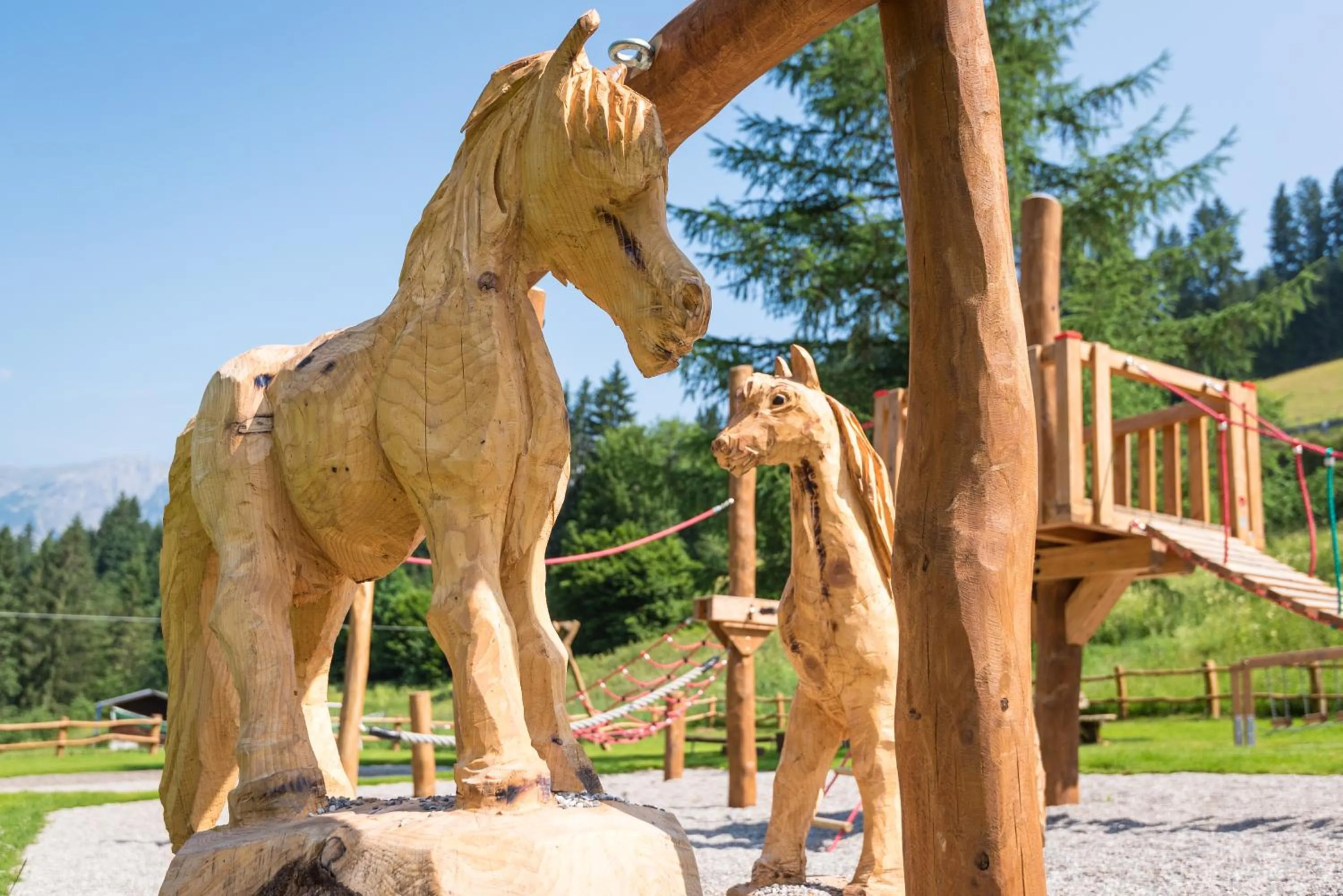 Children play ground in Ferienappartements Landhof