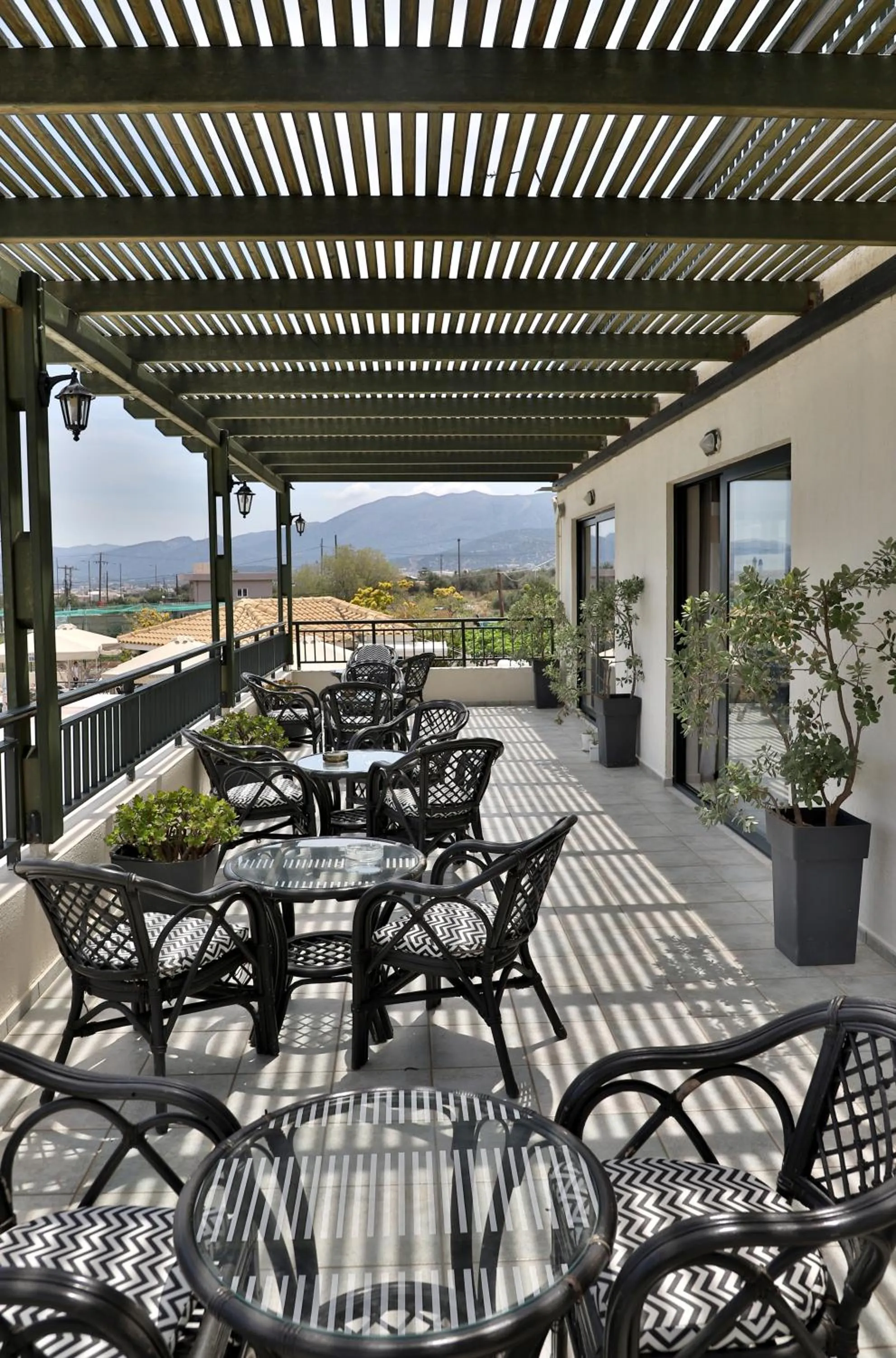 Patio in Anastasia Hotel Stalis