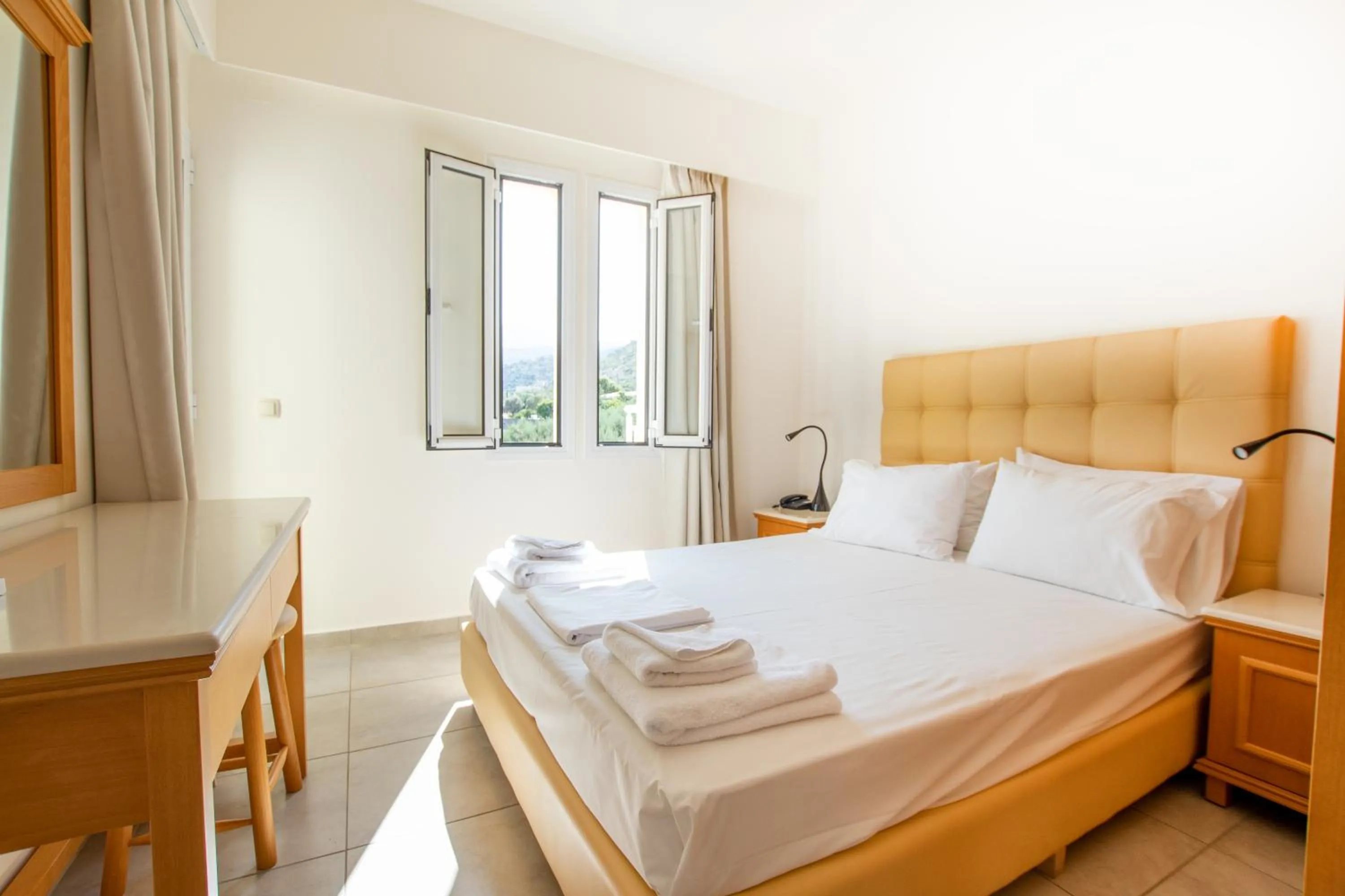 Bedroom, Bed in Anastasia Hotel Stalis