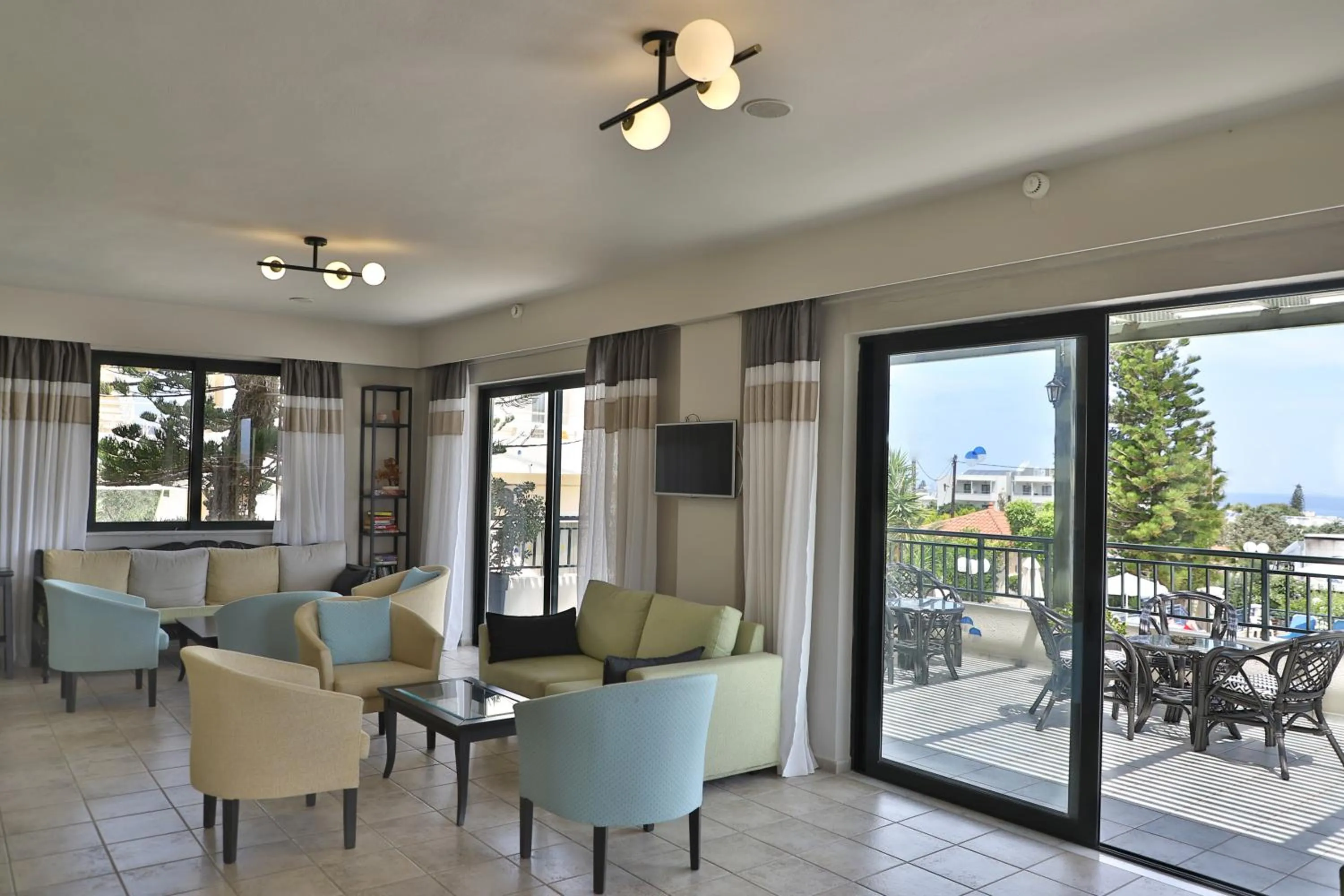 Seating area in Anastasia Hotel Stalis