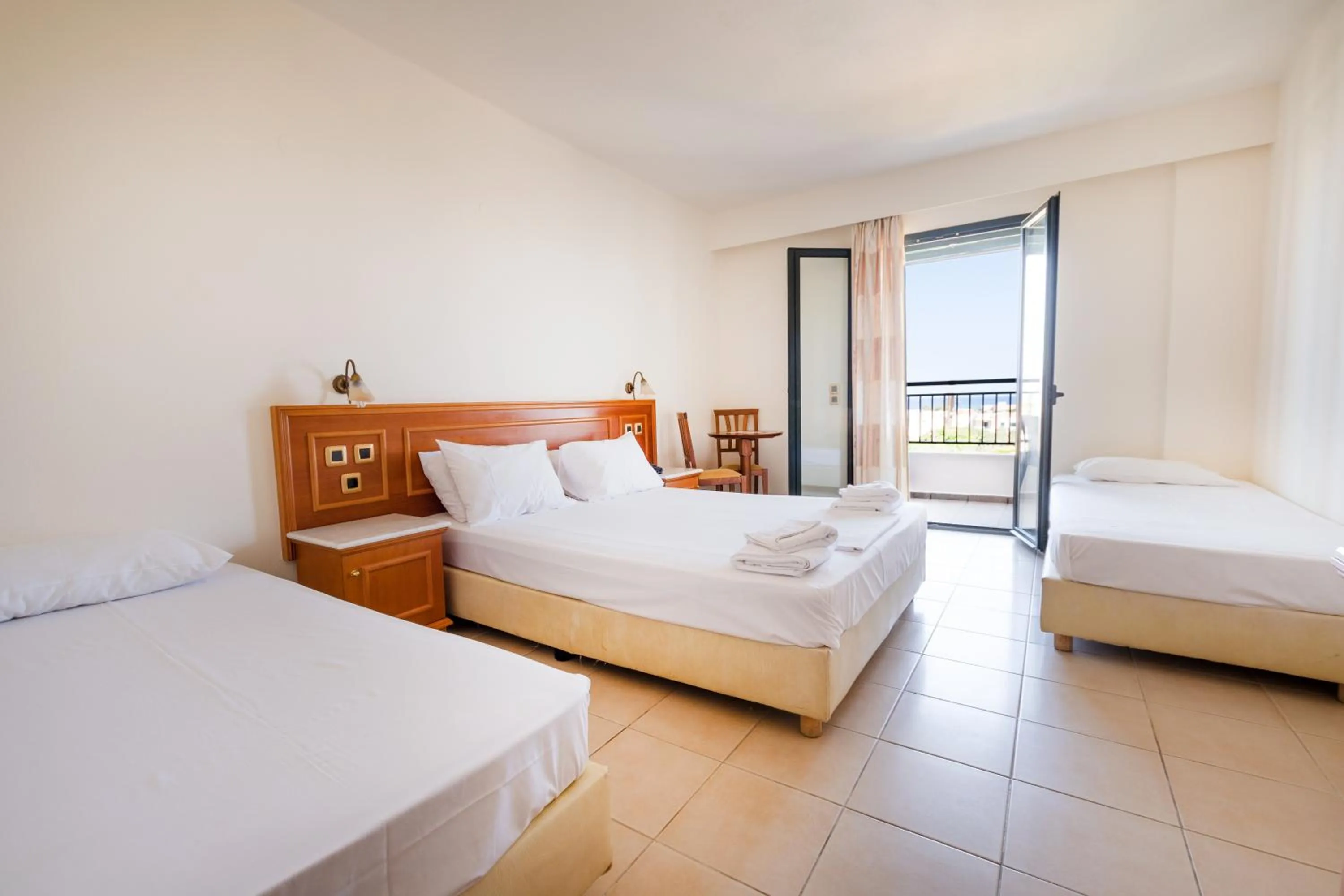 Bedroom, Bed in Anastasia Hotel Stalis