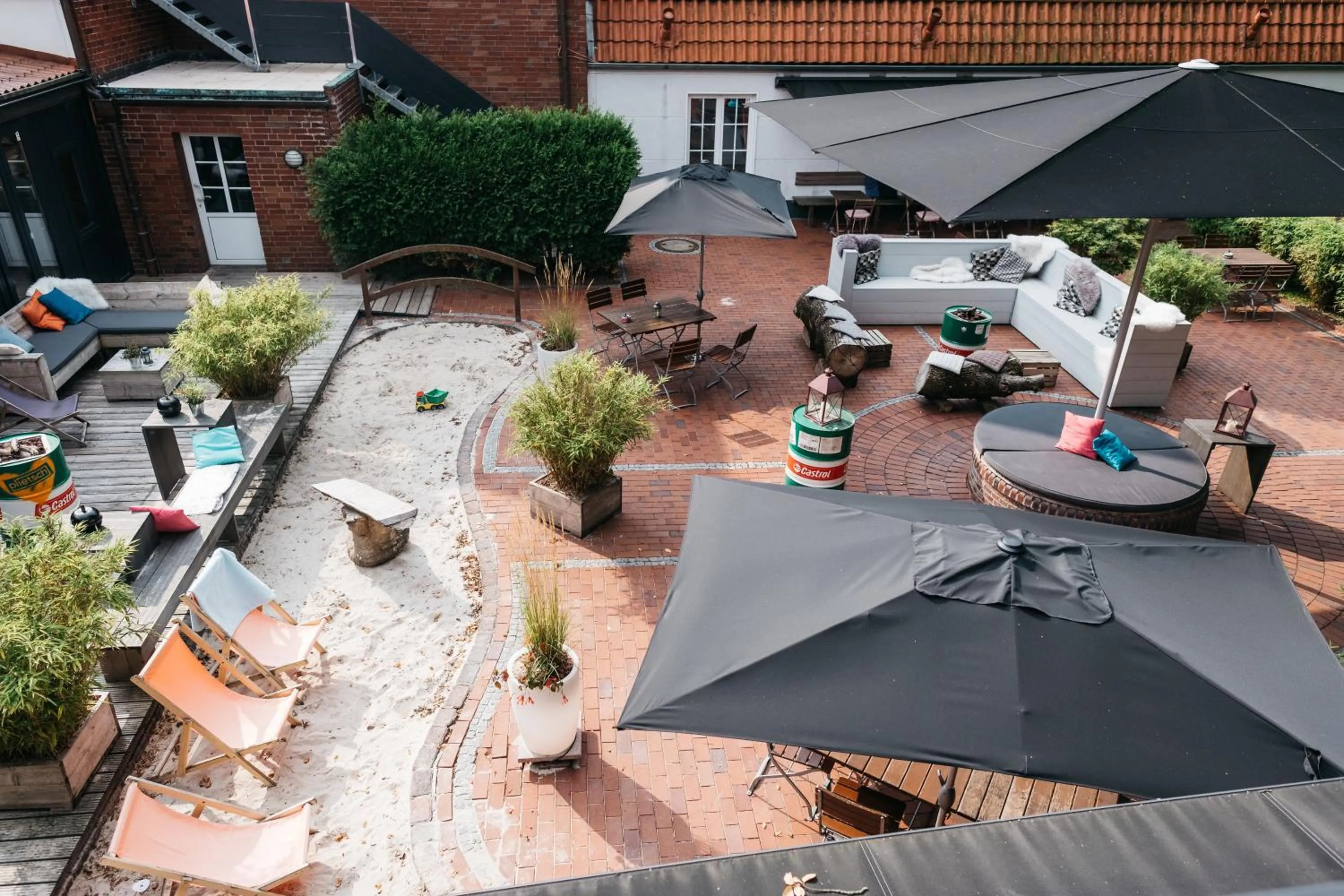 Patio in Krögers Hotel