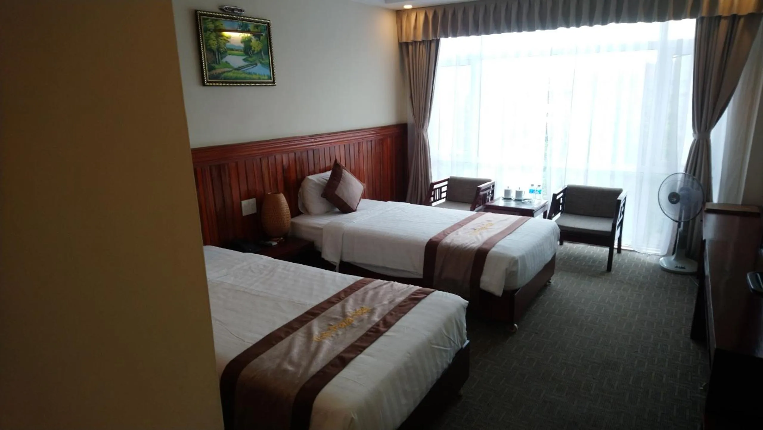 Bed in Vinh Plaza Hotel