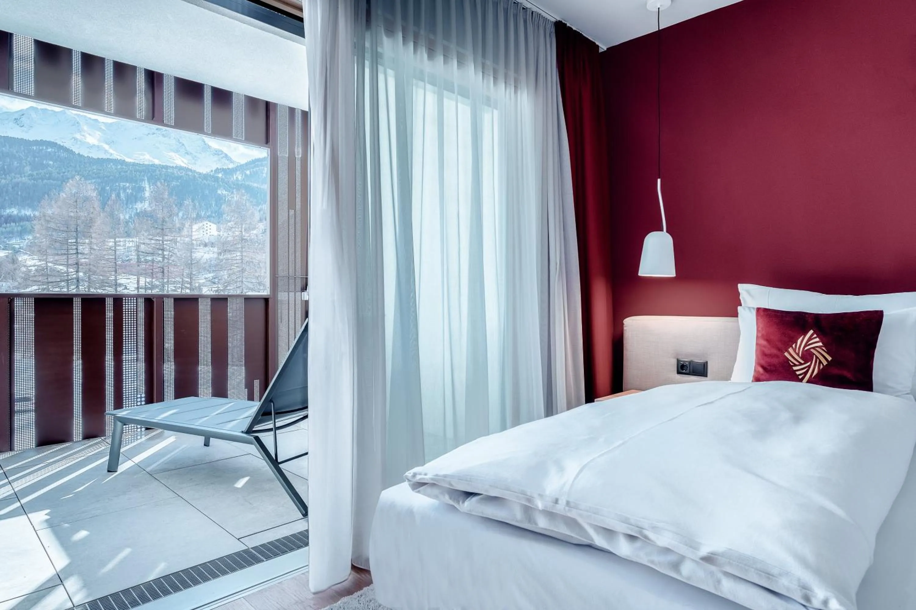 View (from property/room), Bed in The Secret Sölden