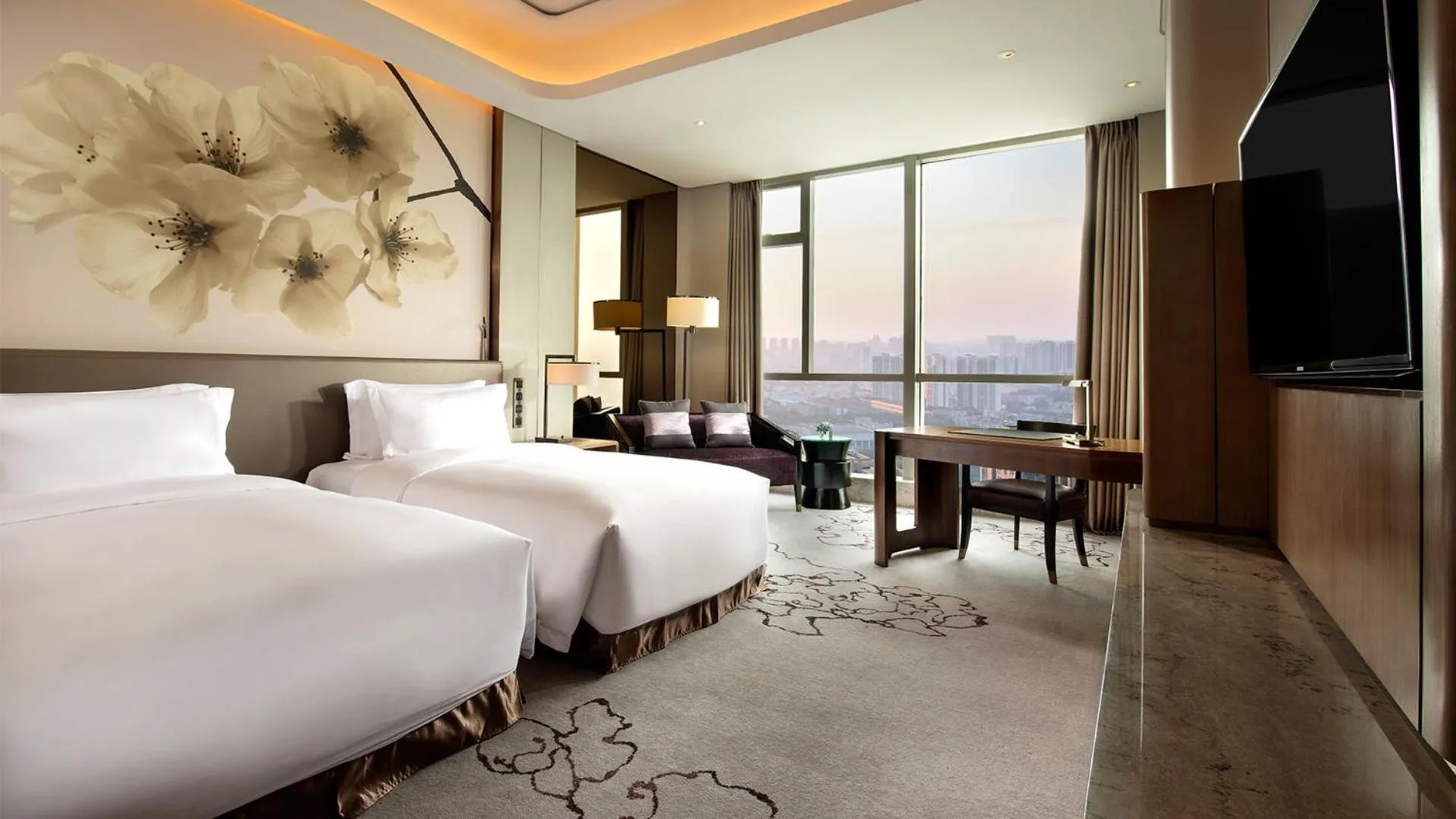 Bed in Kempinski Hotel Changsha