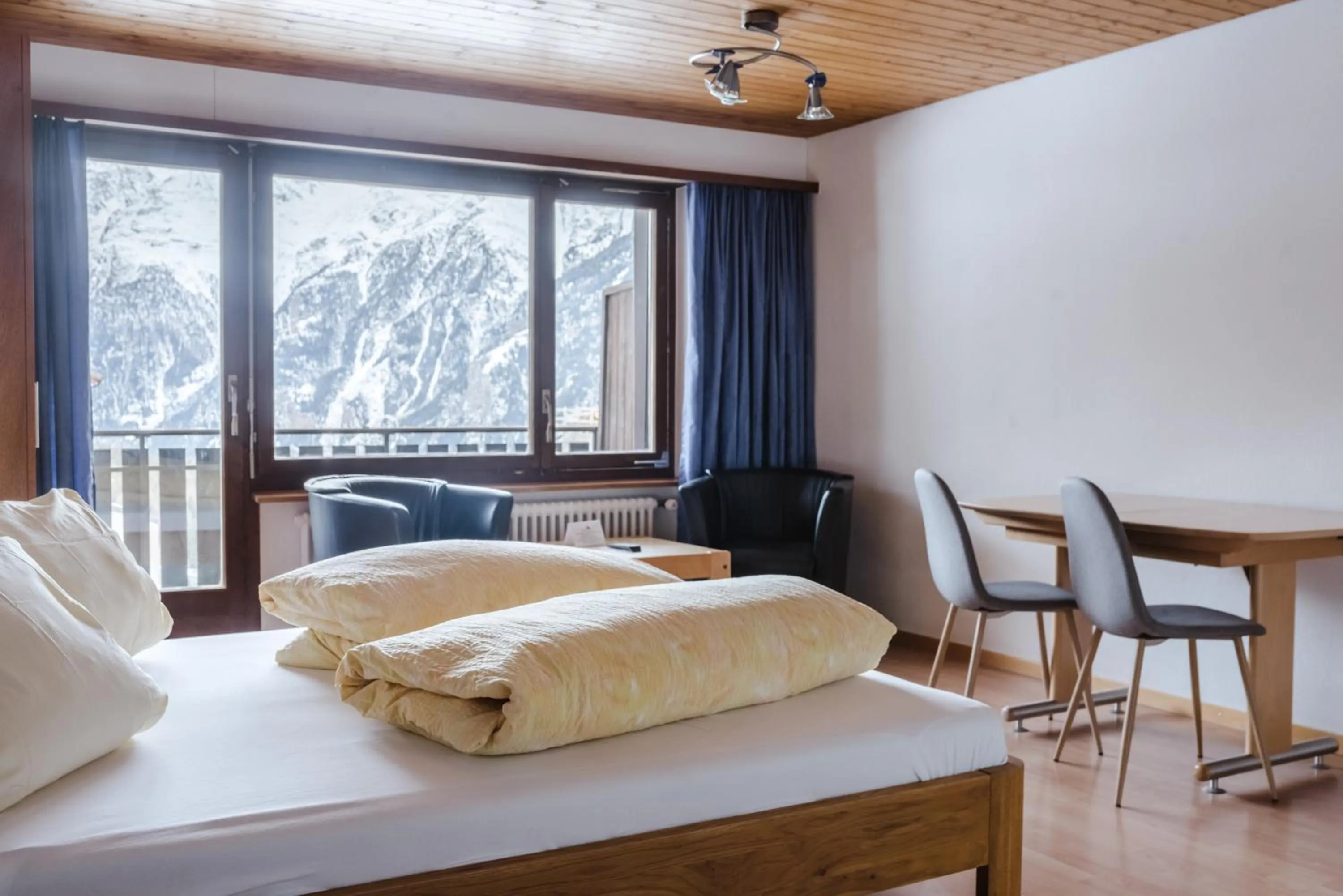 Photo of the whole room, Bed in Aktiv Hotel & Spa Hannigalp