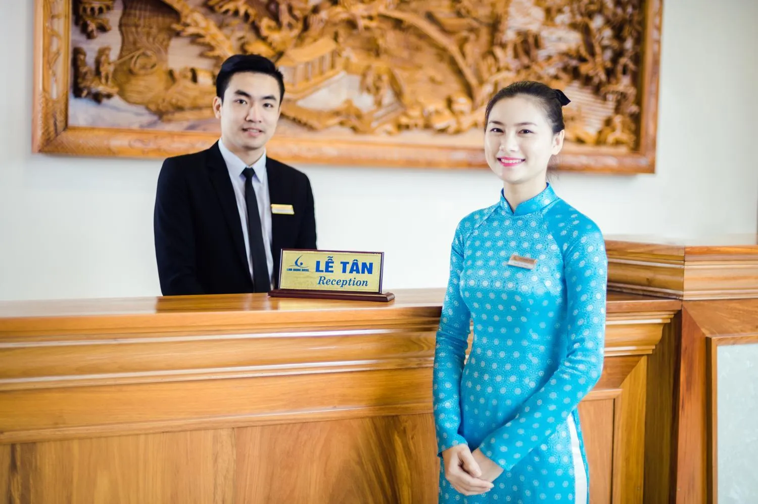 Staff in Lam Giang Hotel