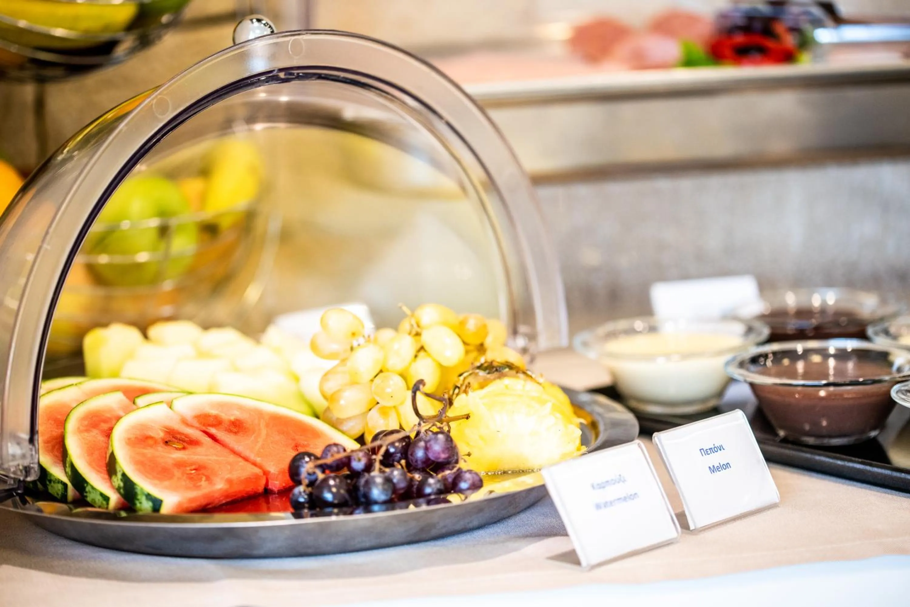 Buffet breakfast in Lagaria Luxury Rooms