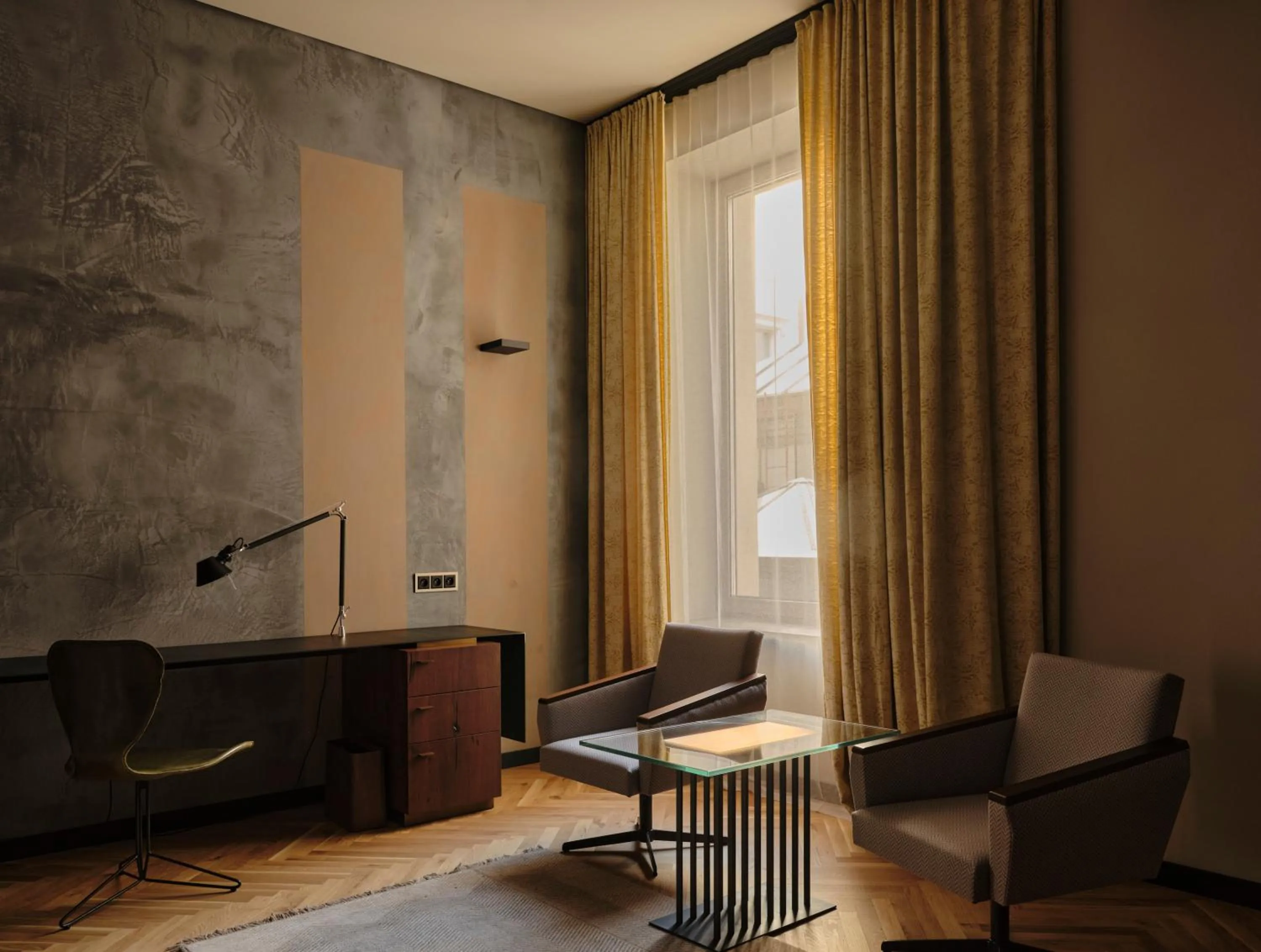 Seating area in Grand Hotel