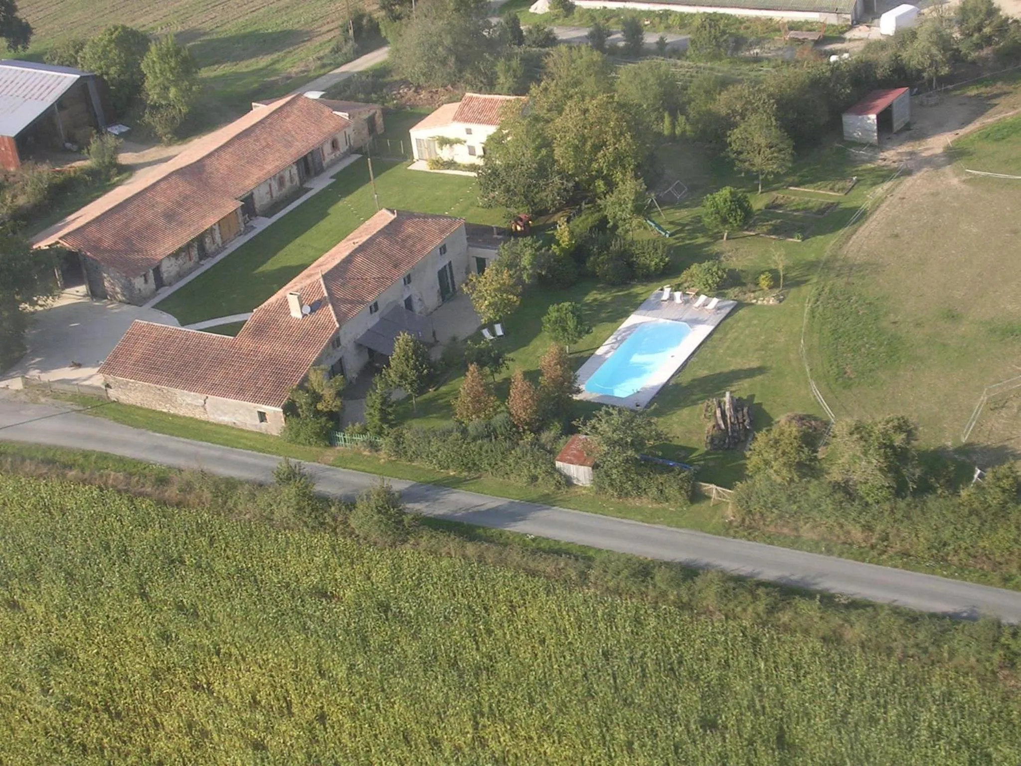 Bird's eye view in Le Vieux Logis de la Galocherie