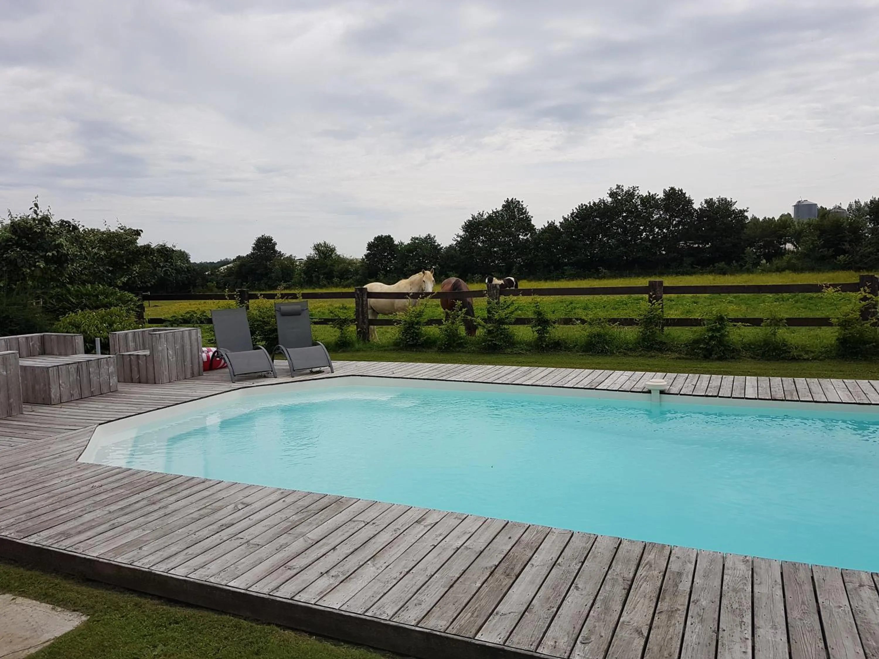 Swimming pool in Le Vieux Logis de la Galocherie