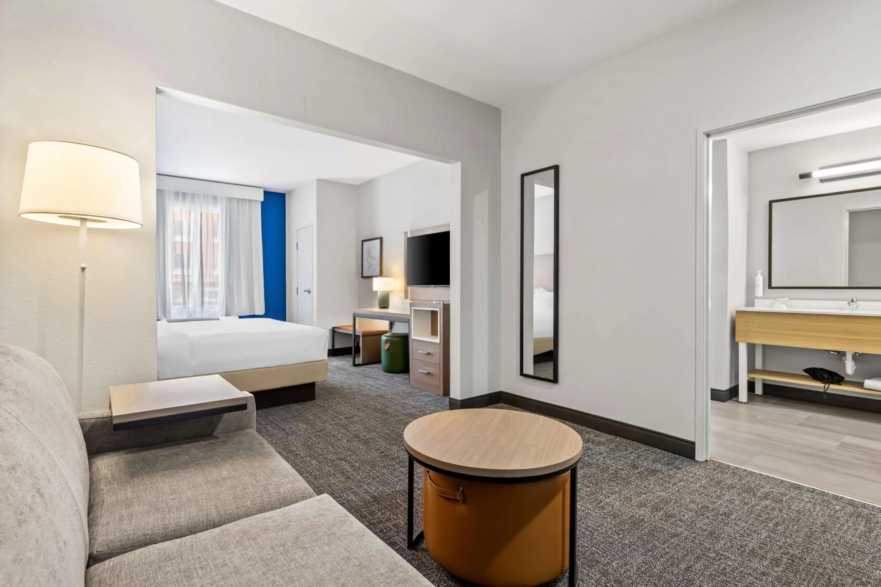 Living room, Bed in Spark by Hilton Catoosa Tulsa