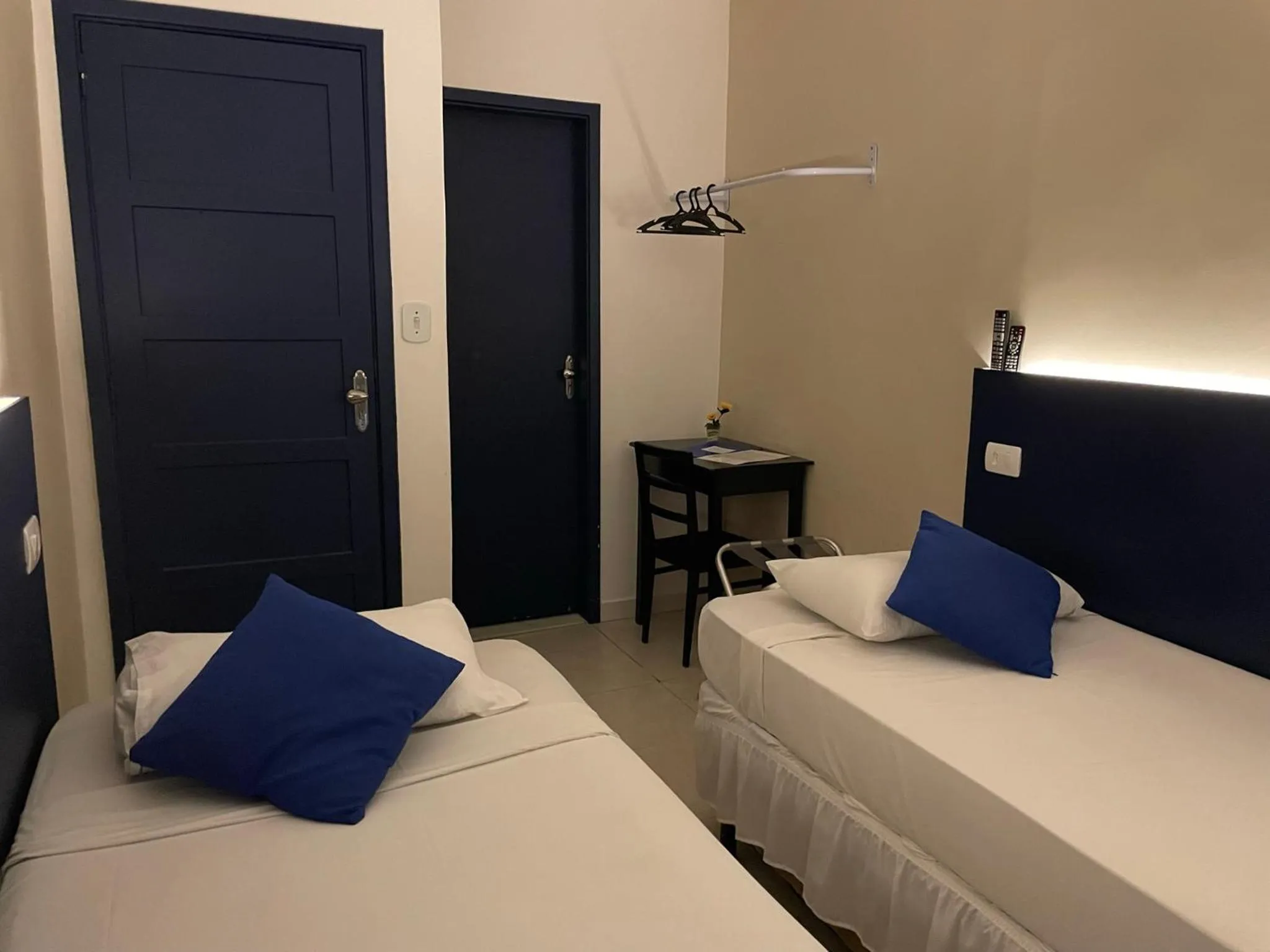 Bed in Copacabana Blue Hotel