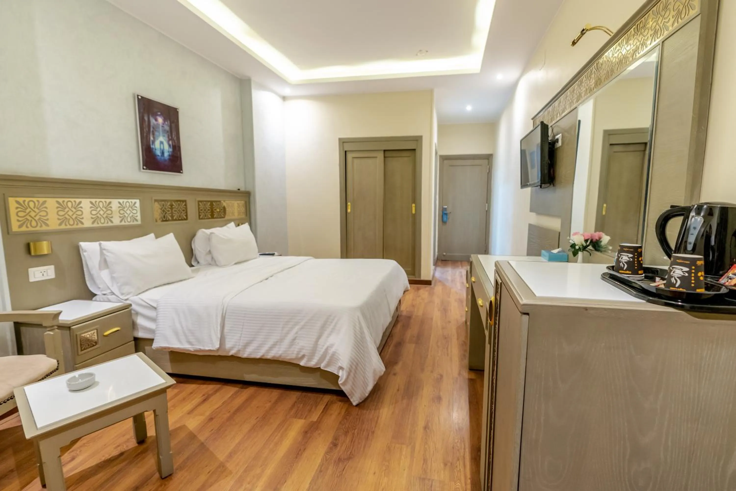 Bed in Lotus Luxor Hotel