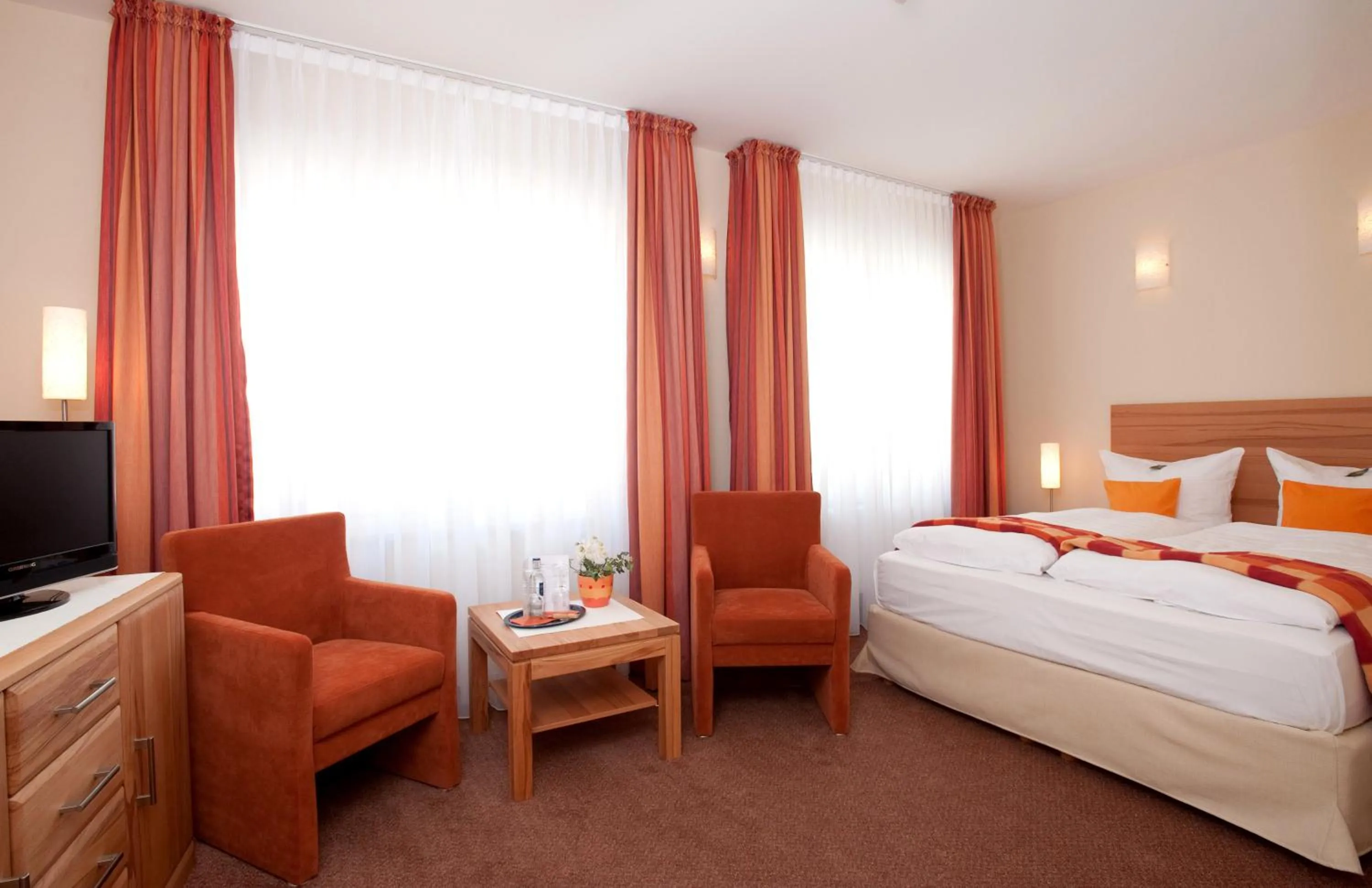 Bed in Hotel Gutenberg