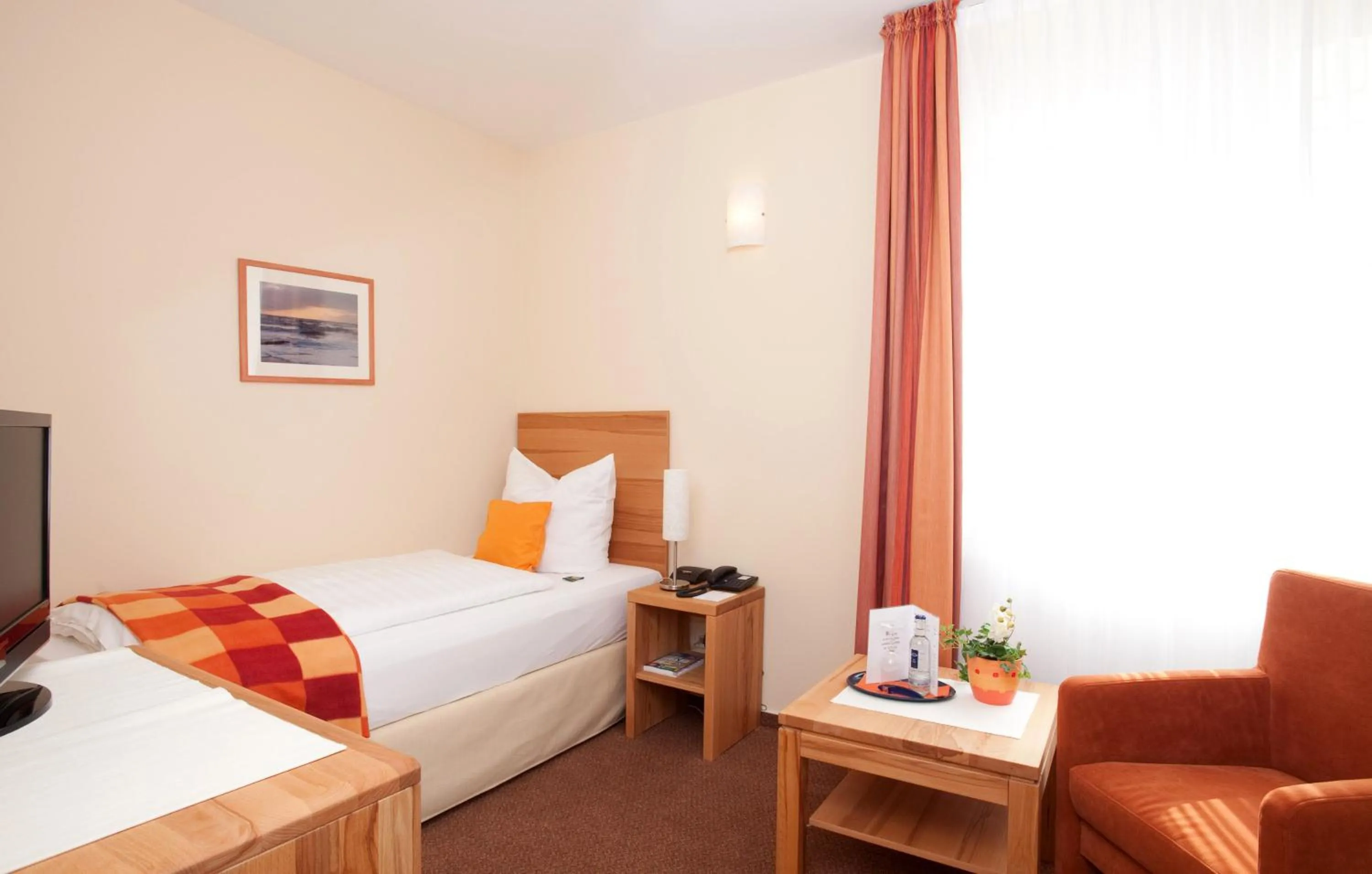 Bed in Hotel Gutenberg