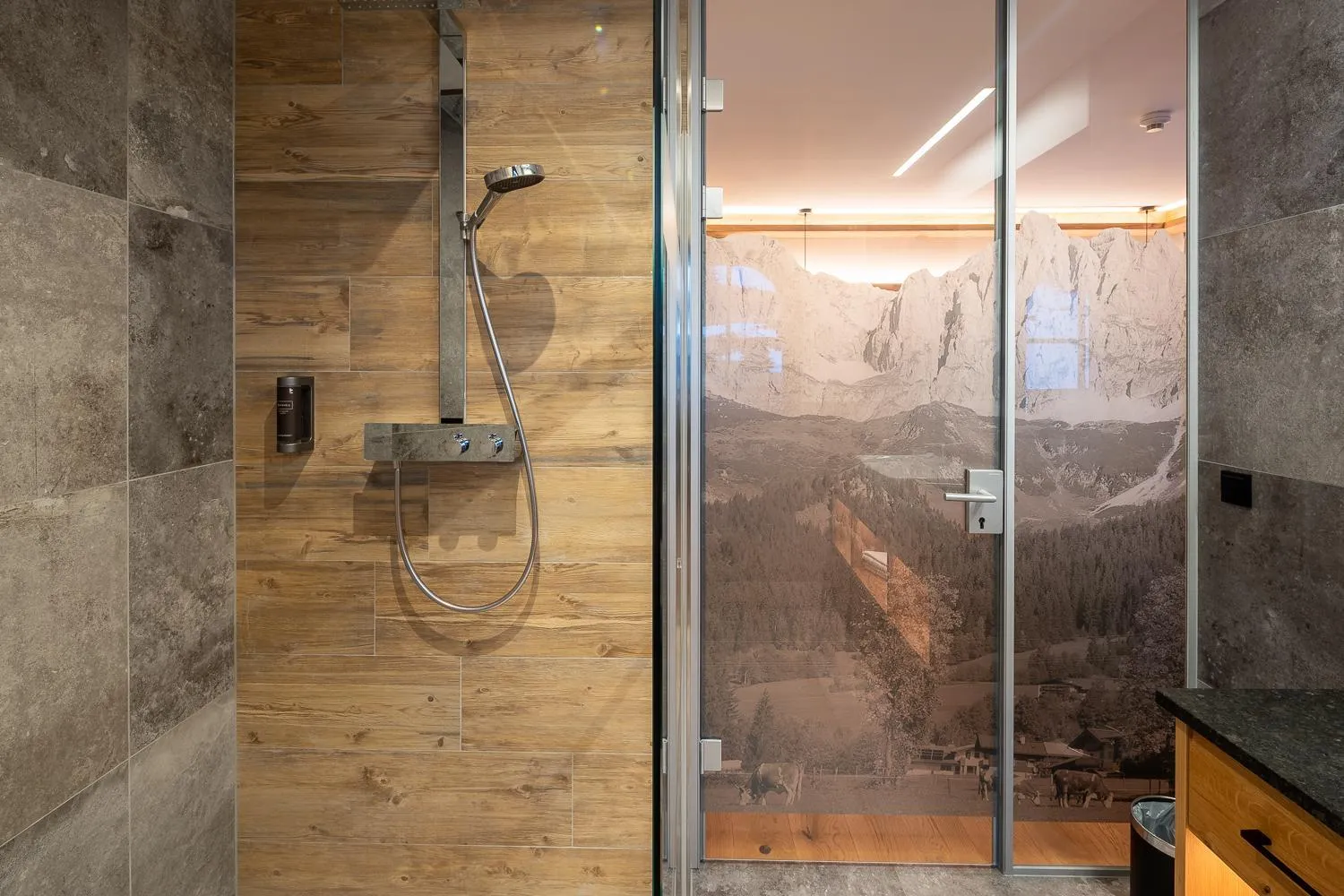 Shower in Hotel Jagdschlössl