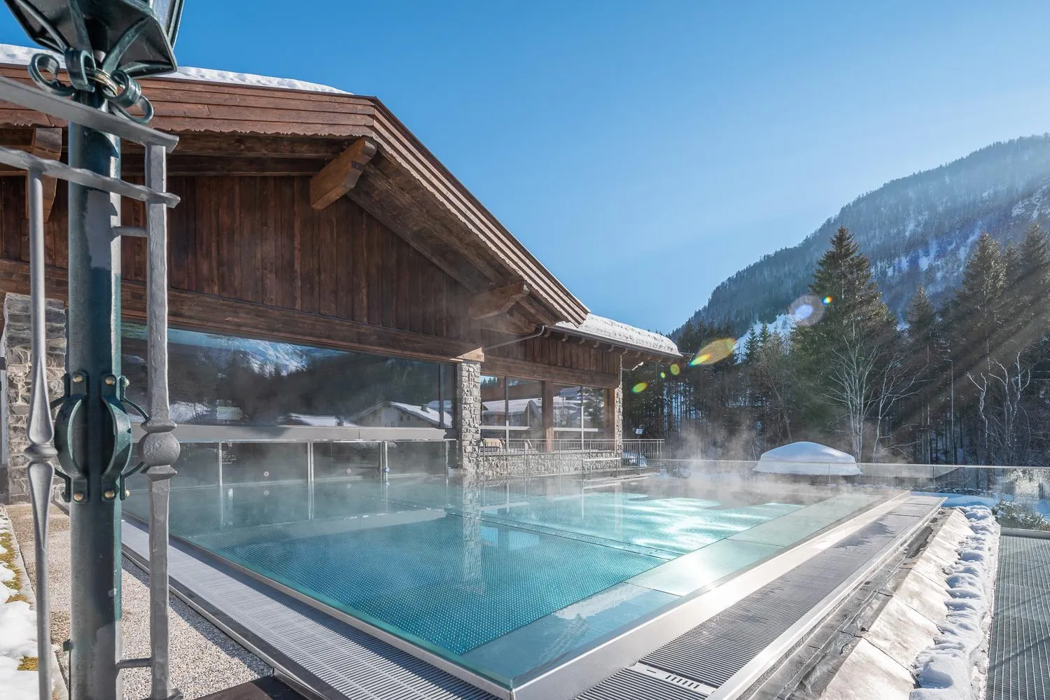 Swimming pool in Hotel Jagdschlössl