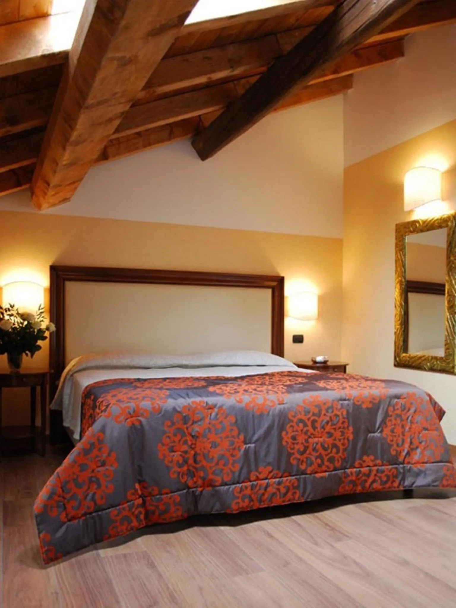 Bed in Hotel Cascina Marisa