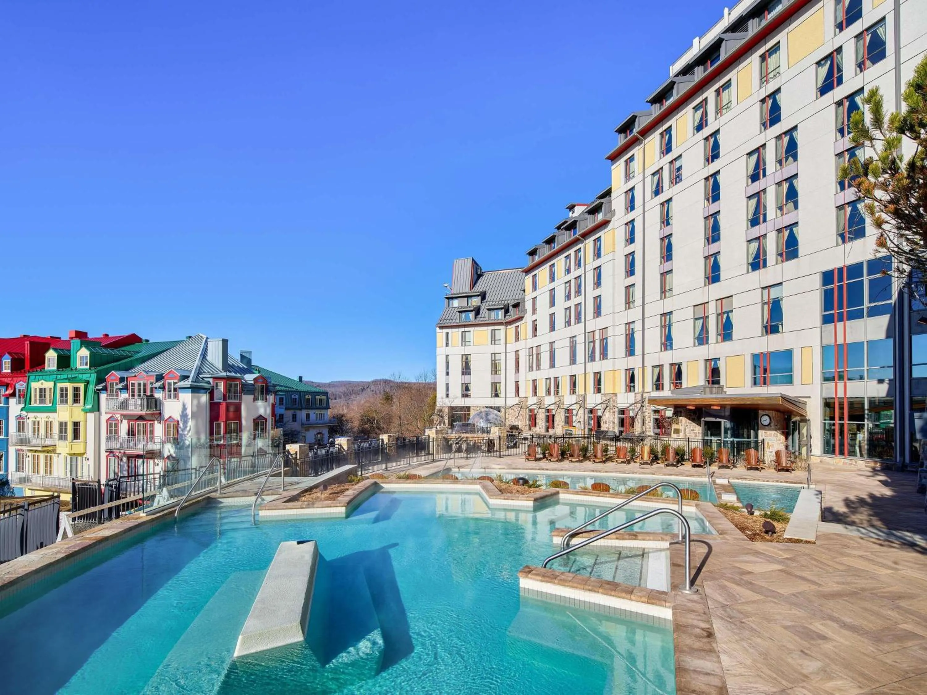 Pool view in Fairmont Tremblant