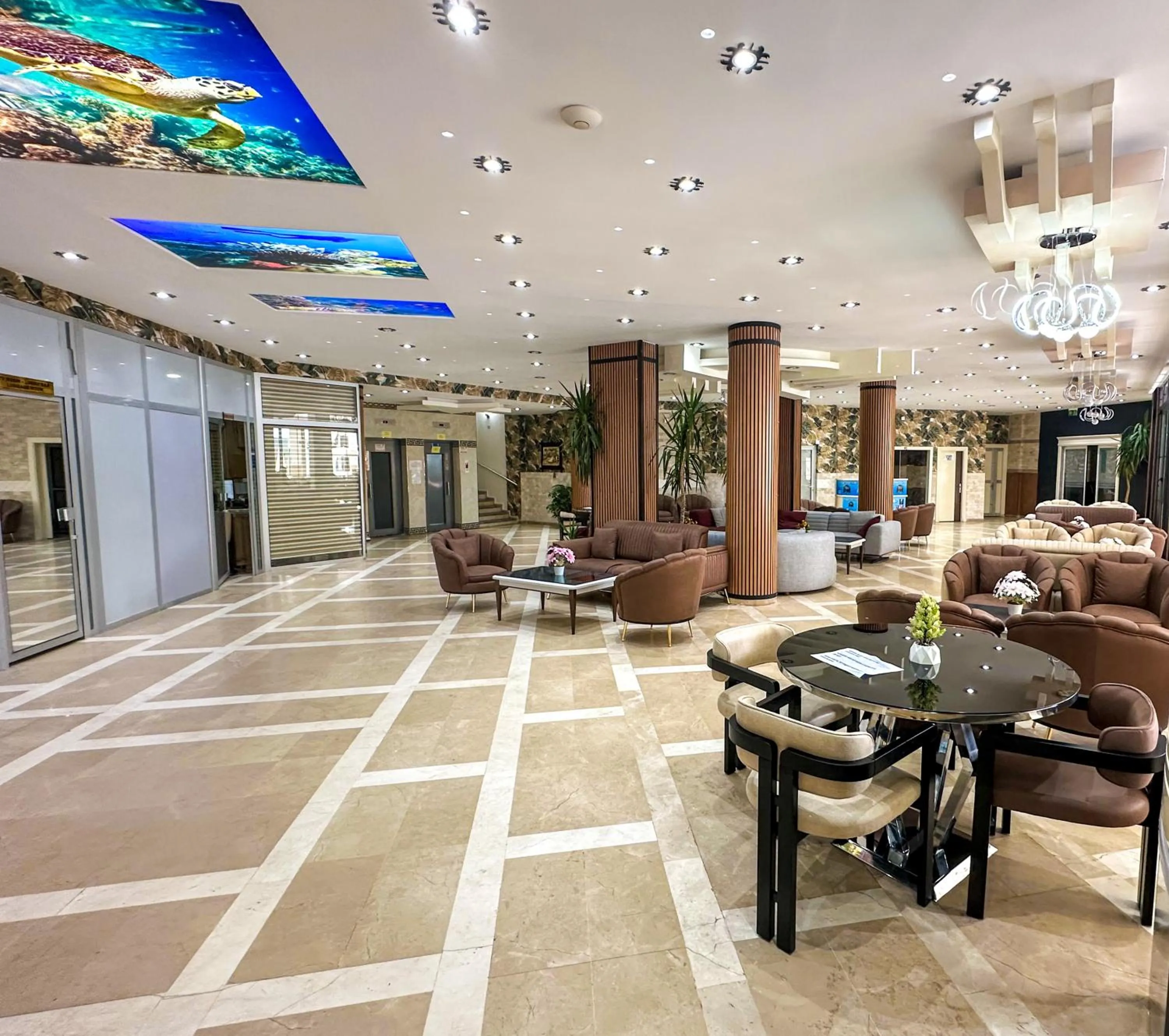 Seating area in Monte Carlo Hotel