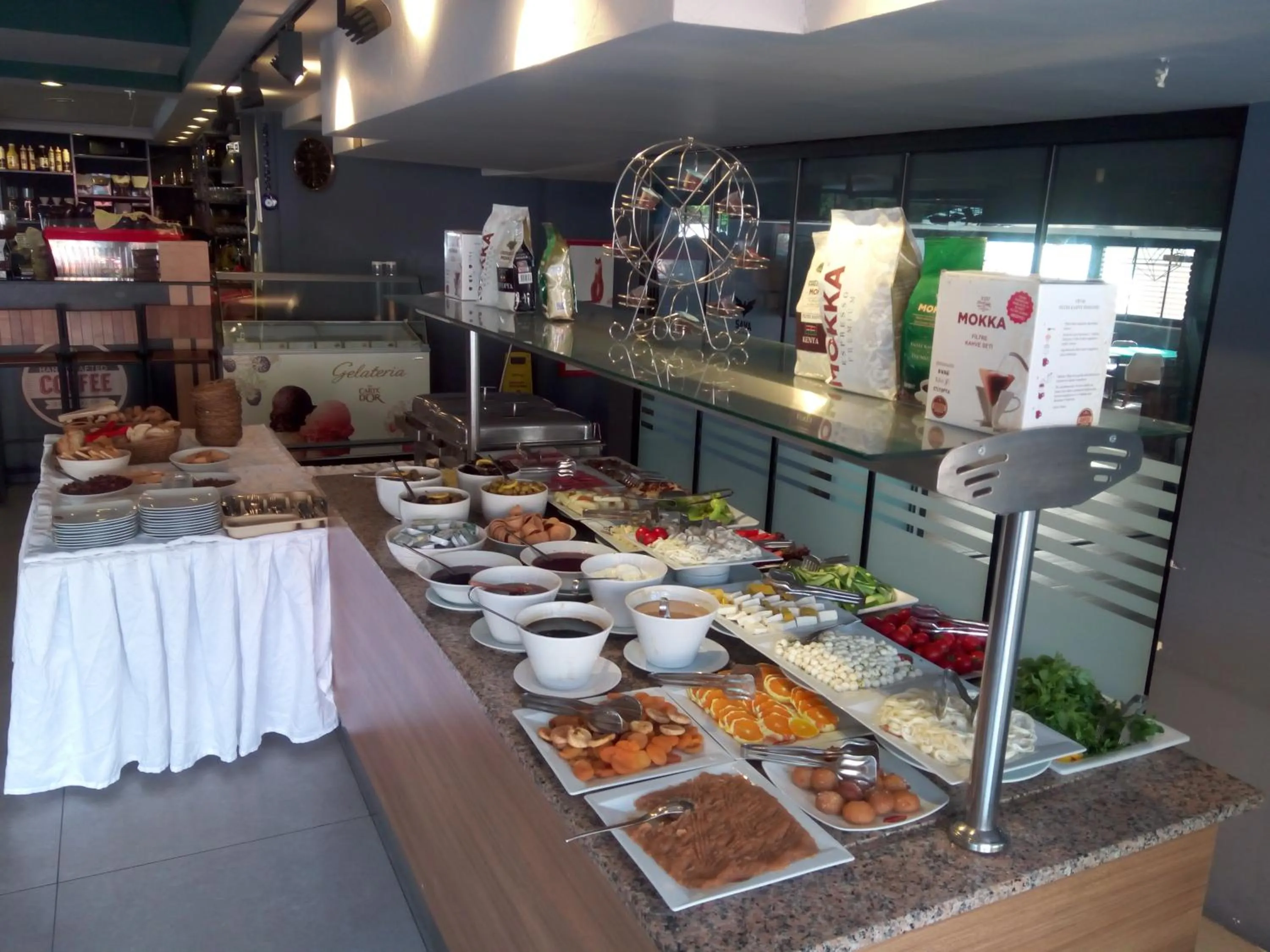 Buffet breakfast in Sava Hotel