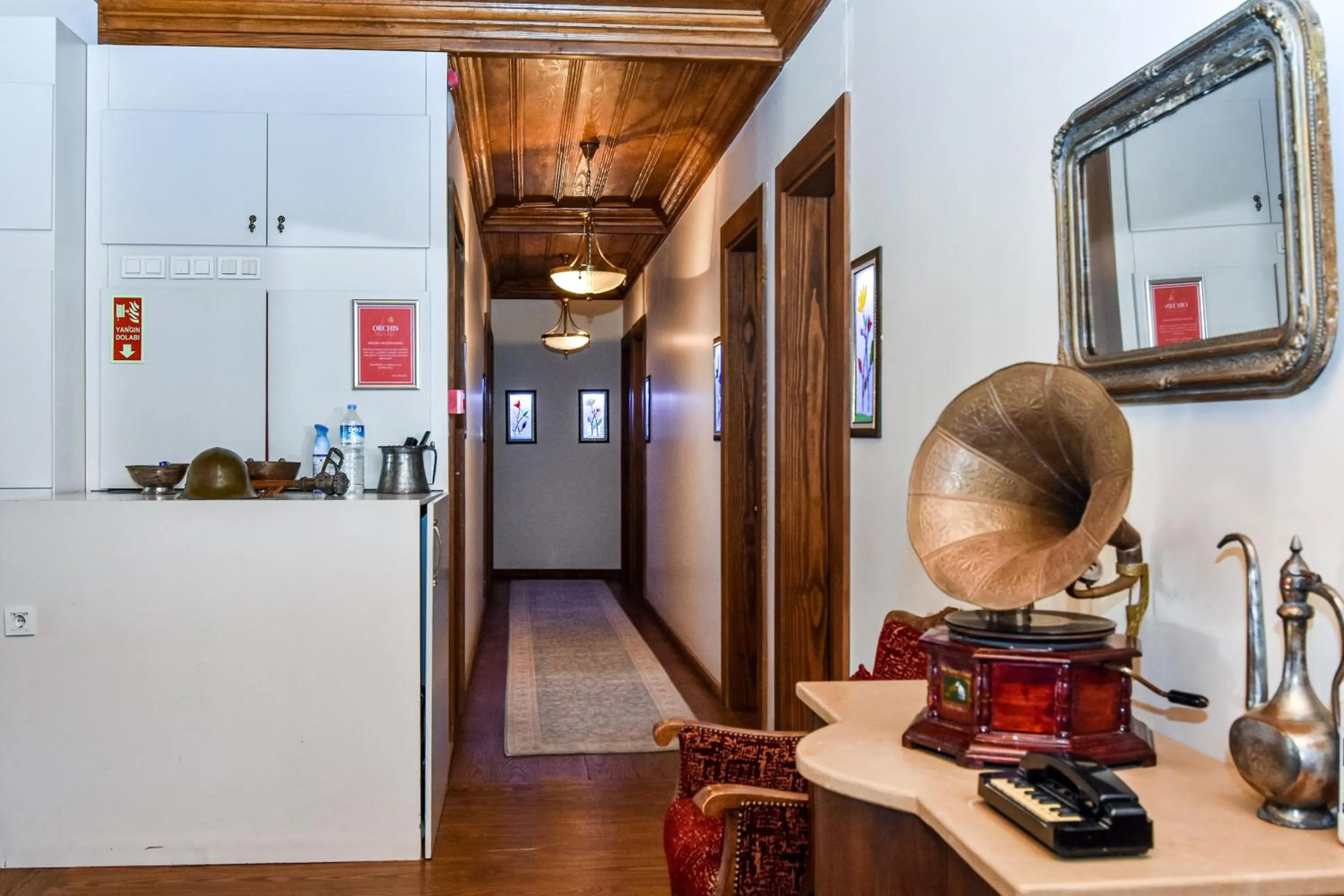 Decorative detail in Orchis Hotel