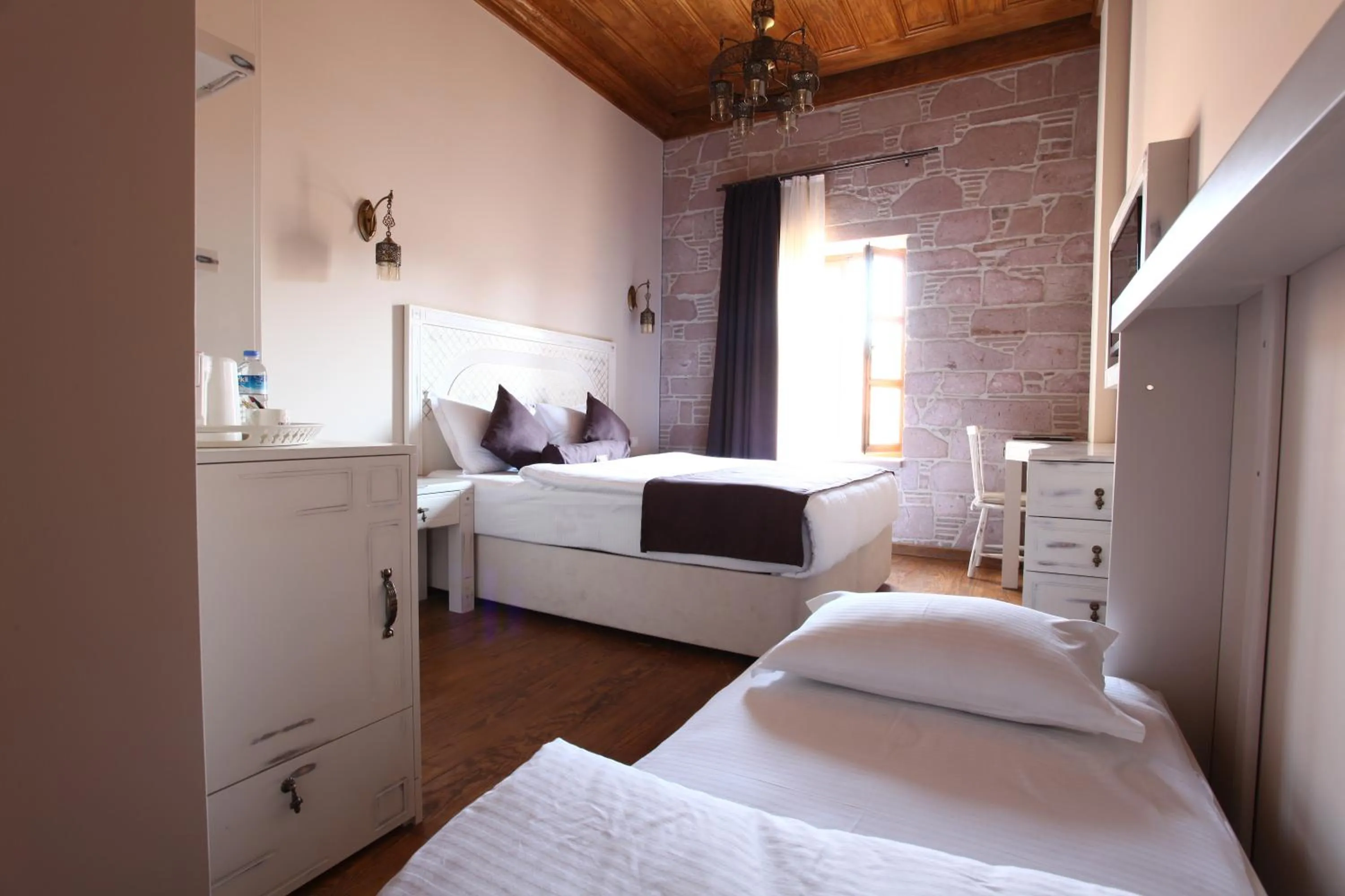 Decorative detail, Bed in Orchis Hotel