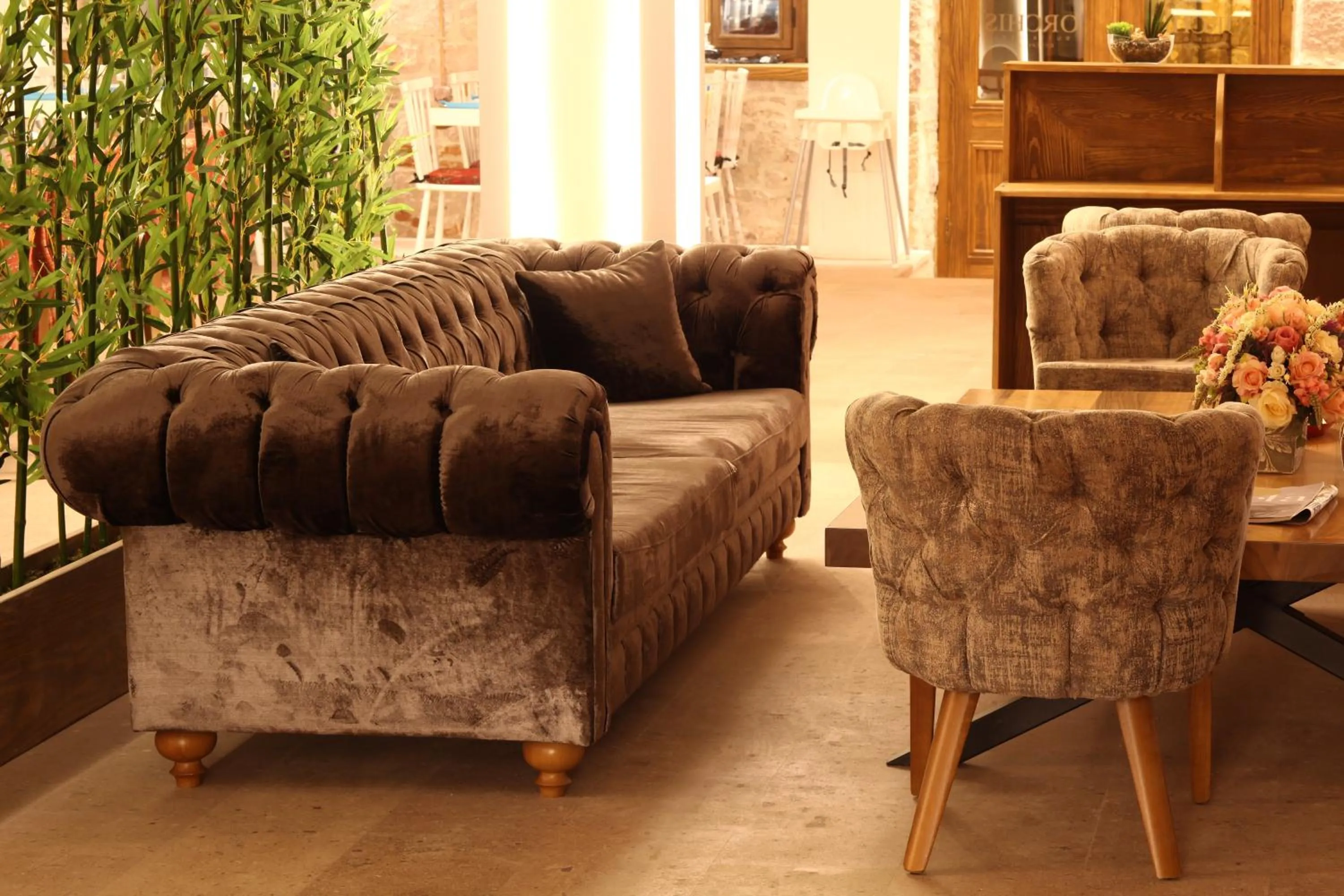 Lobby or reception in Orchis Hotel