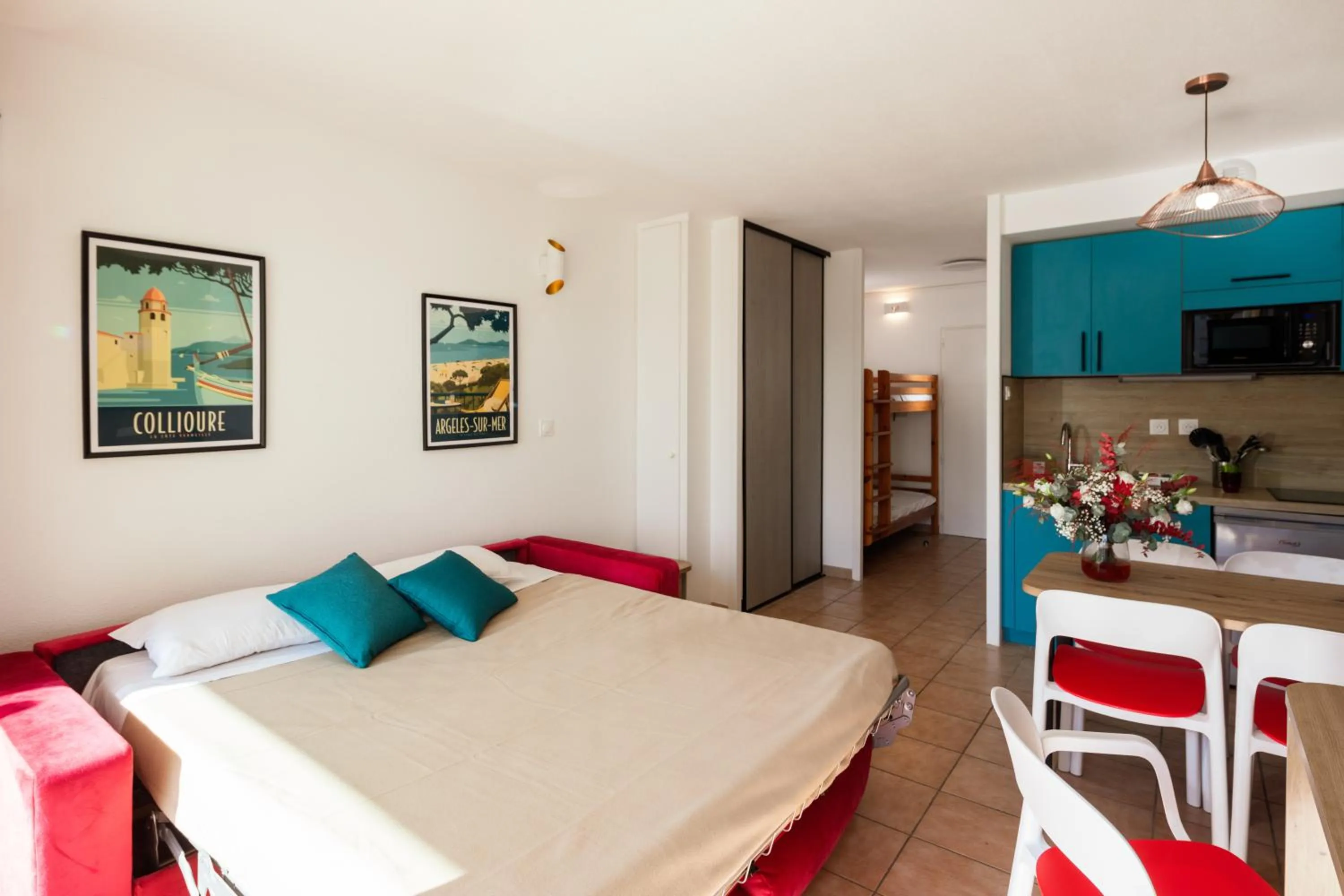 Bed in Résidence Mer & Golf Port Argelès