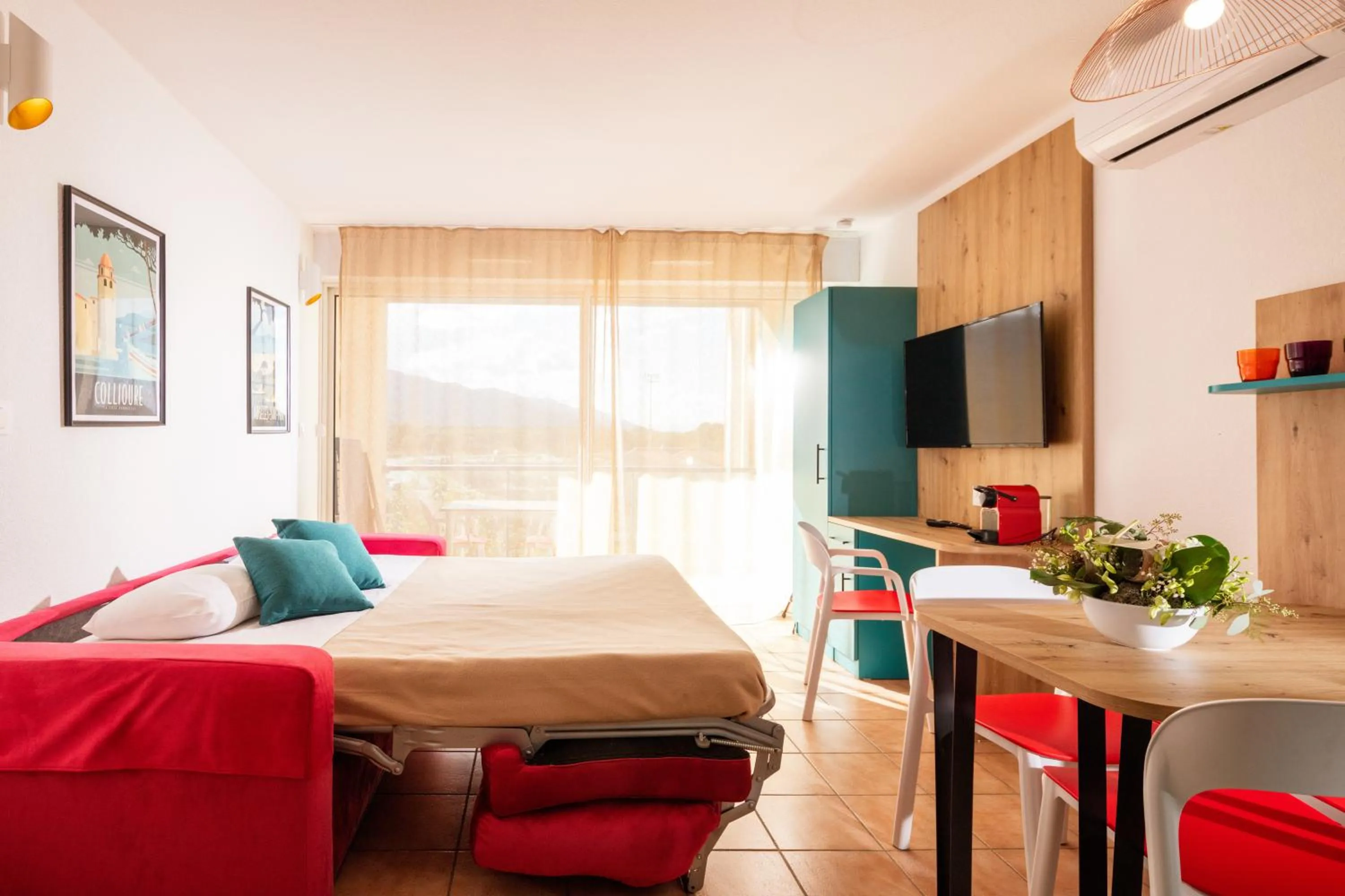 TV and multimedia, Bed in Résidence Mer & Golf Port Argelès