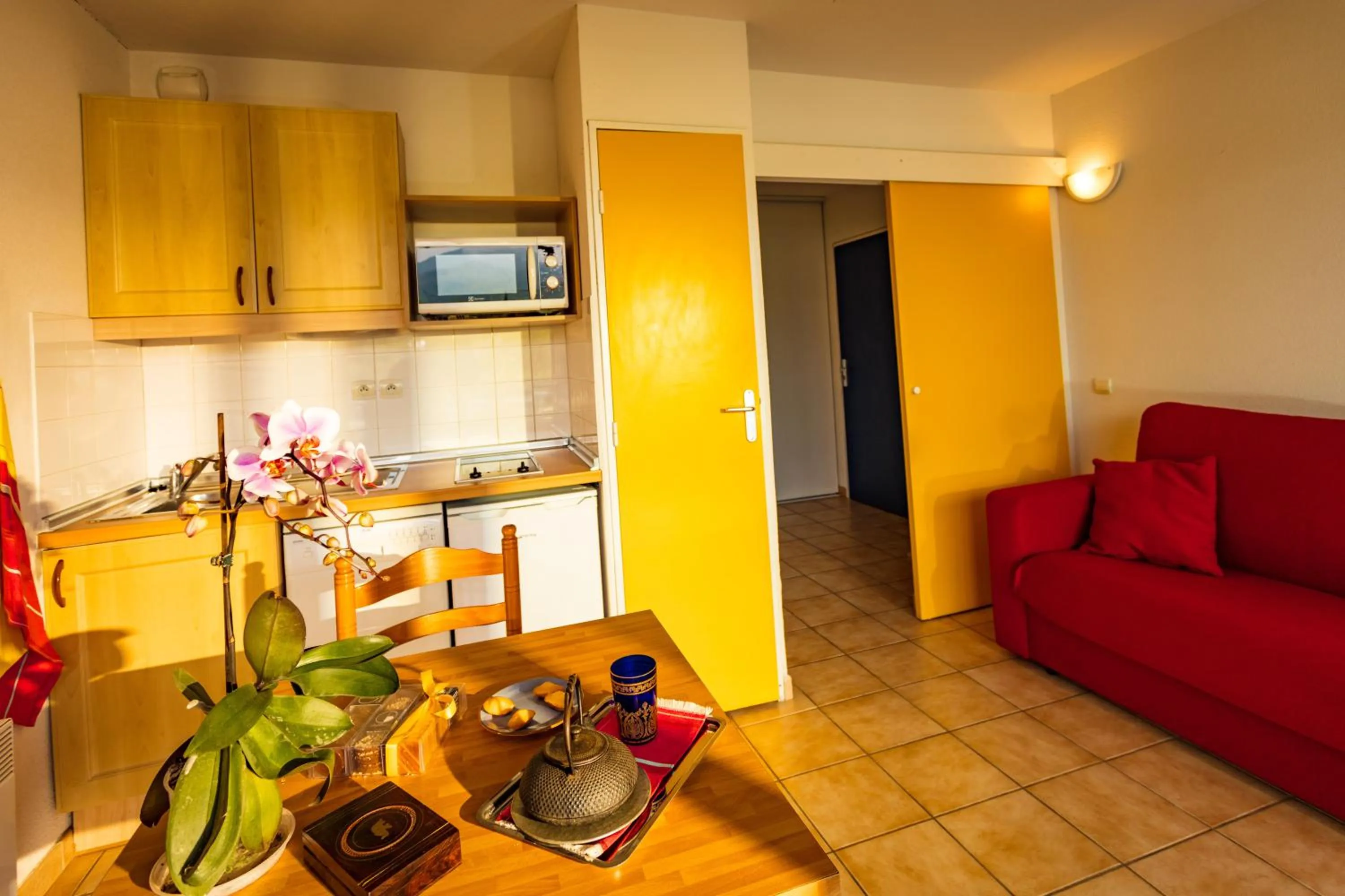 Living room in Résidence Mer & Golf Port Argelès