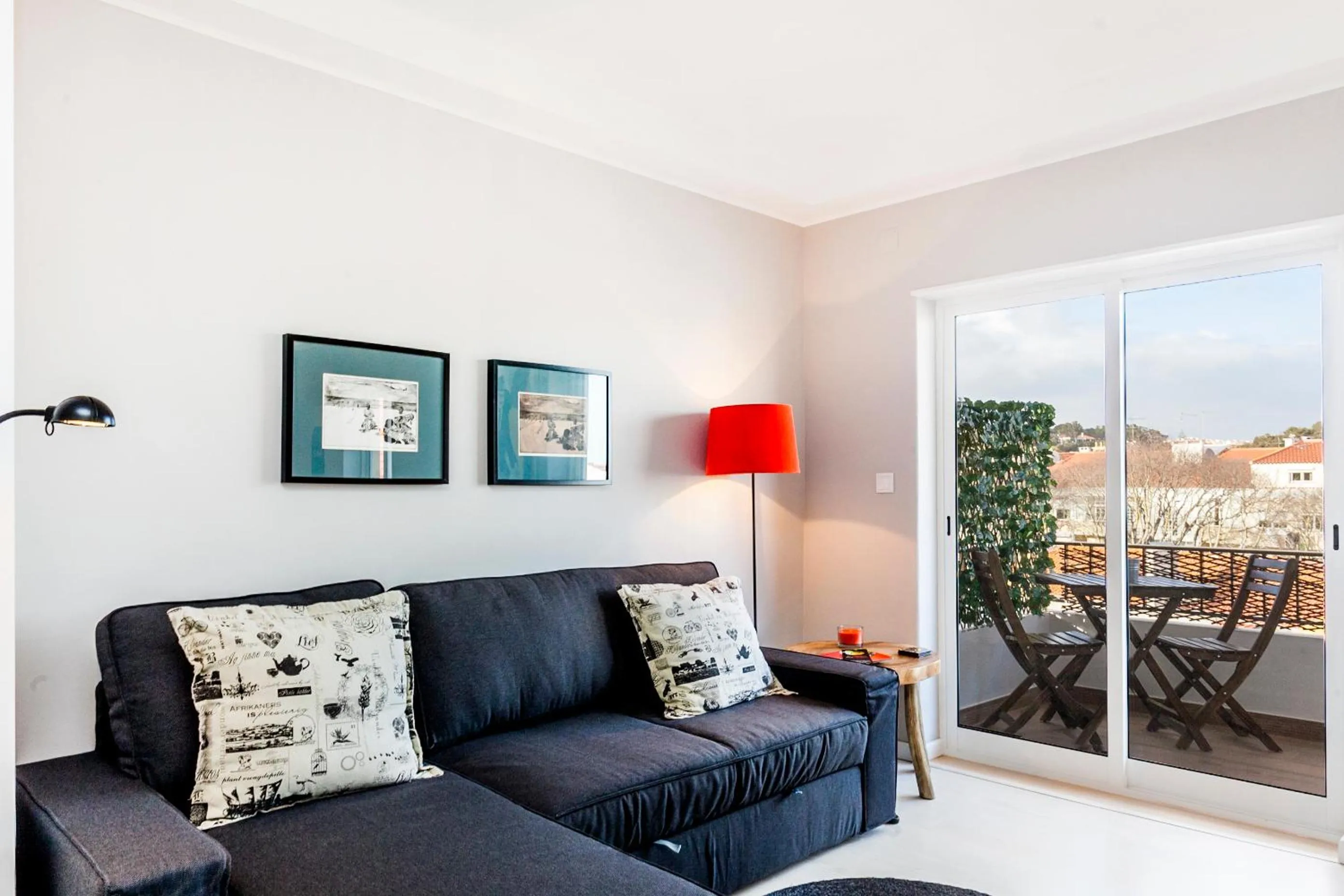 Living room in Bright Visconde Apartment