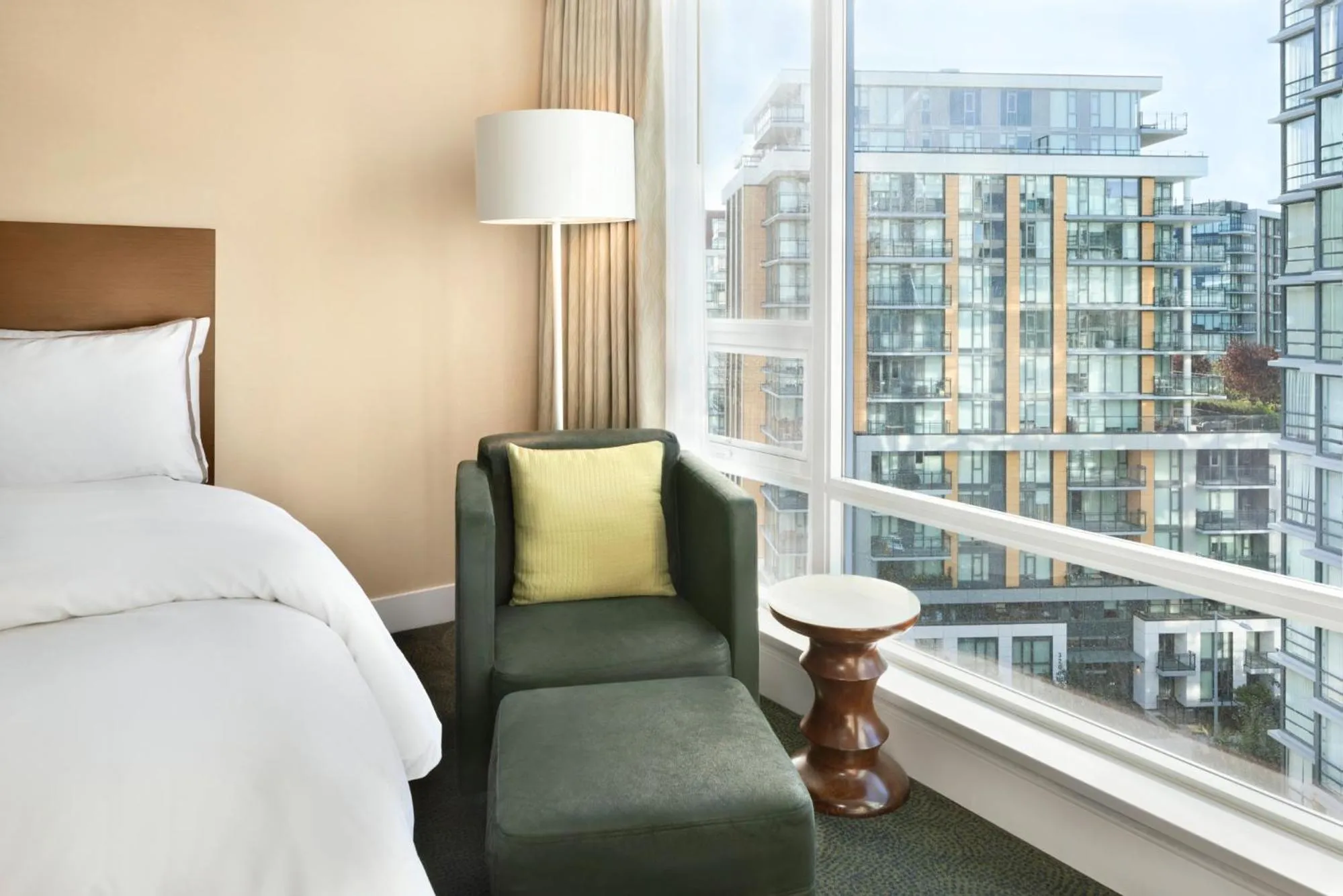 Seating area, Bed in The Westin Wall Centre, Vancouver Airport