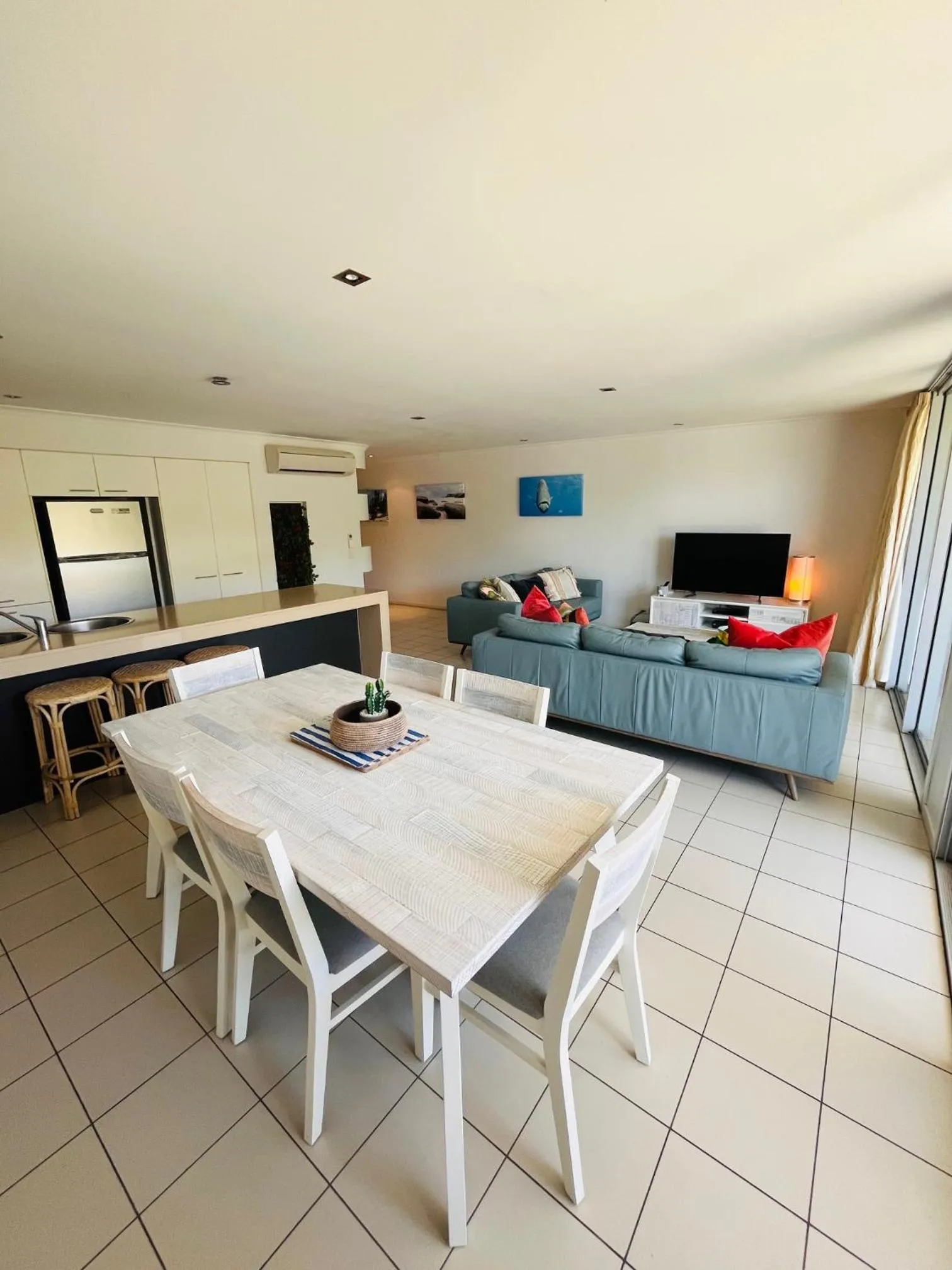 Living room in at Marina Shores