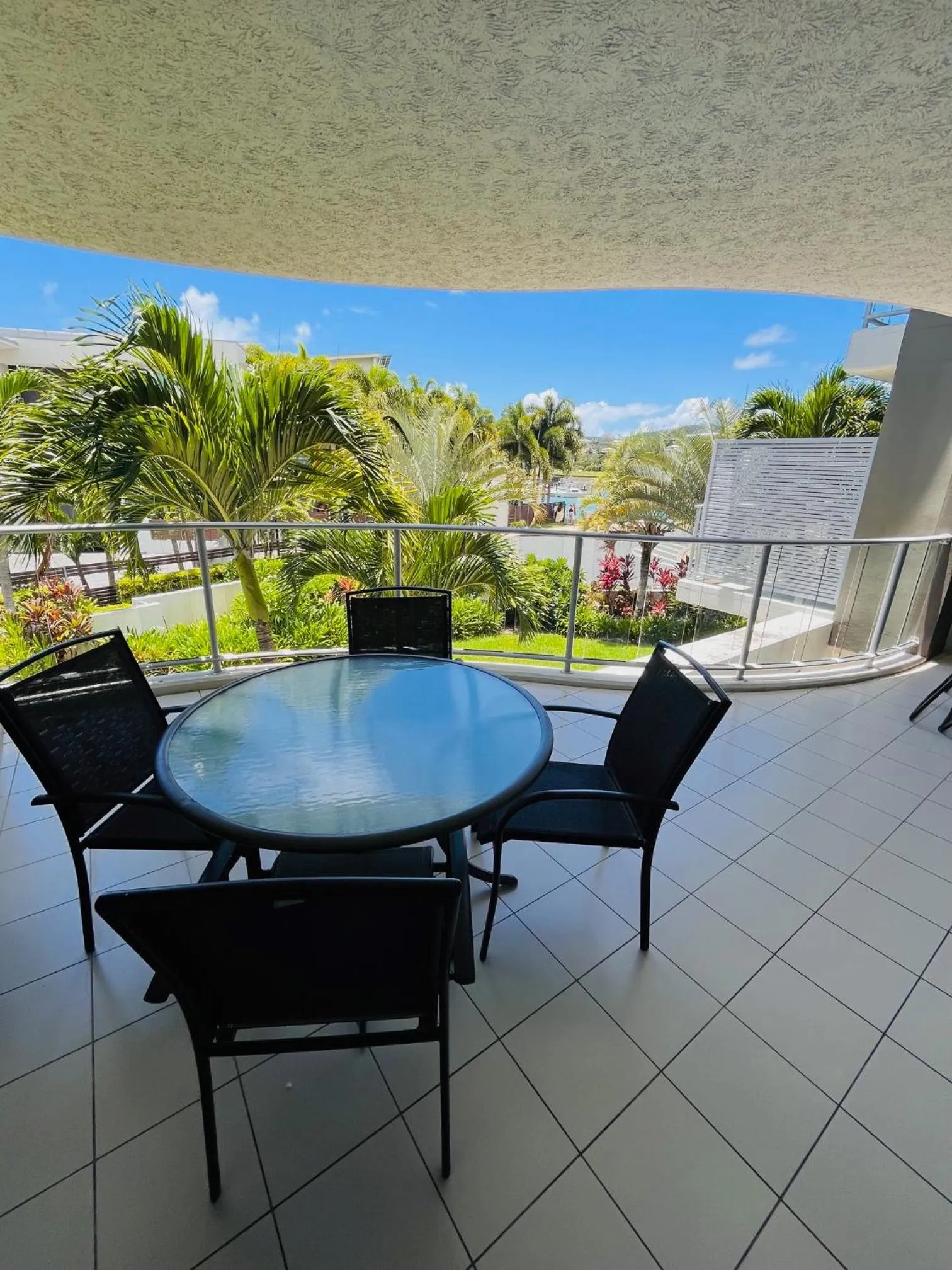 Garden view in at Marina Shores