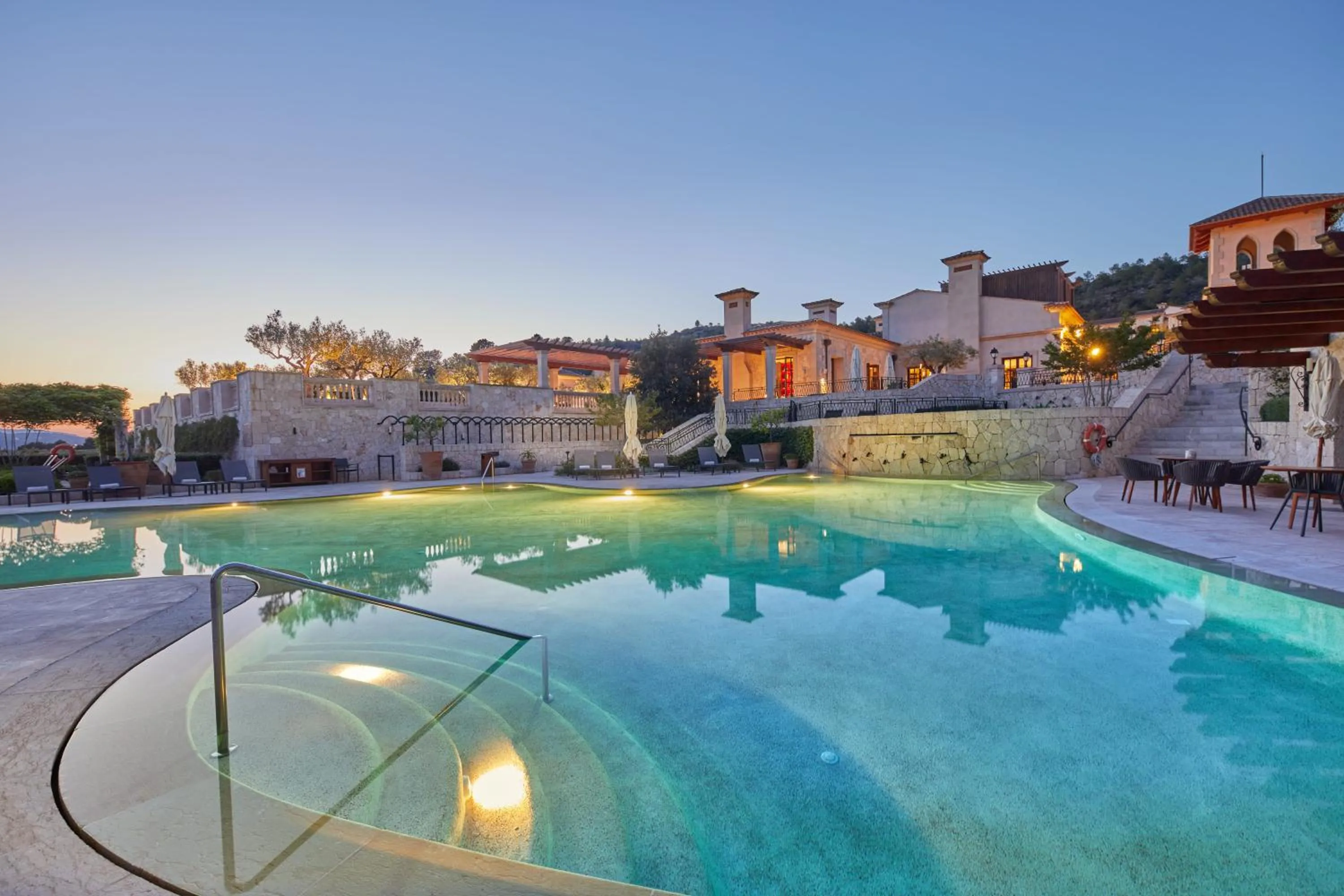 Pool view in CAP VERMELL GRAND HOTEL