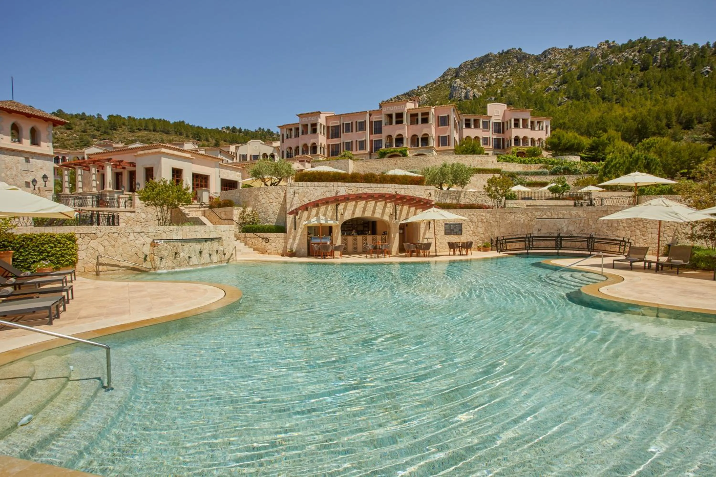 Pool view in CAP VERMELL GRAND HOTEL