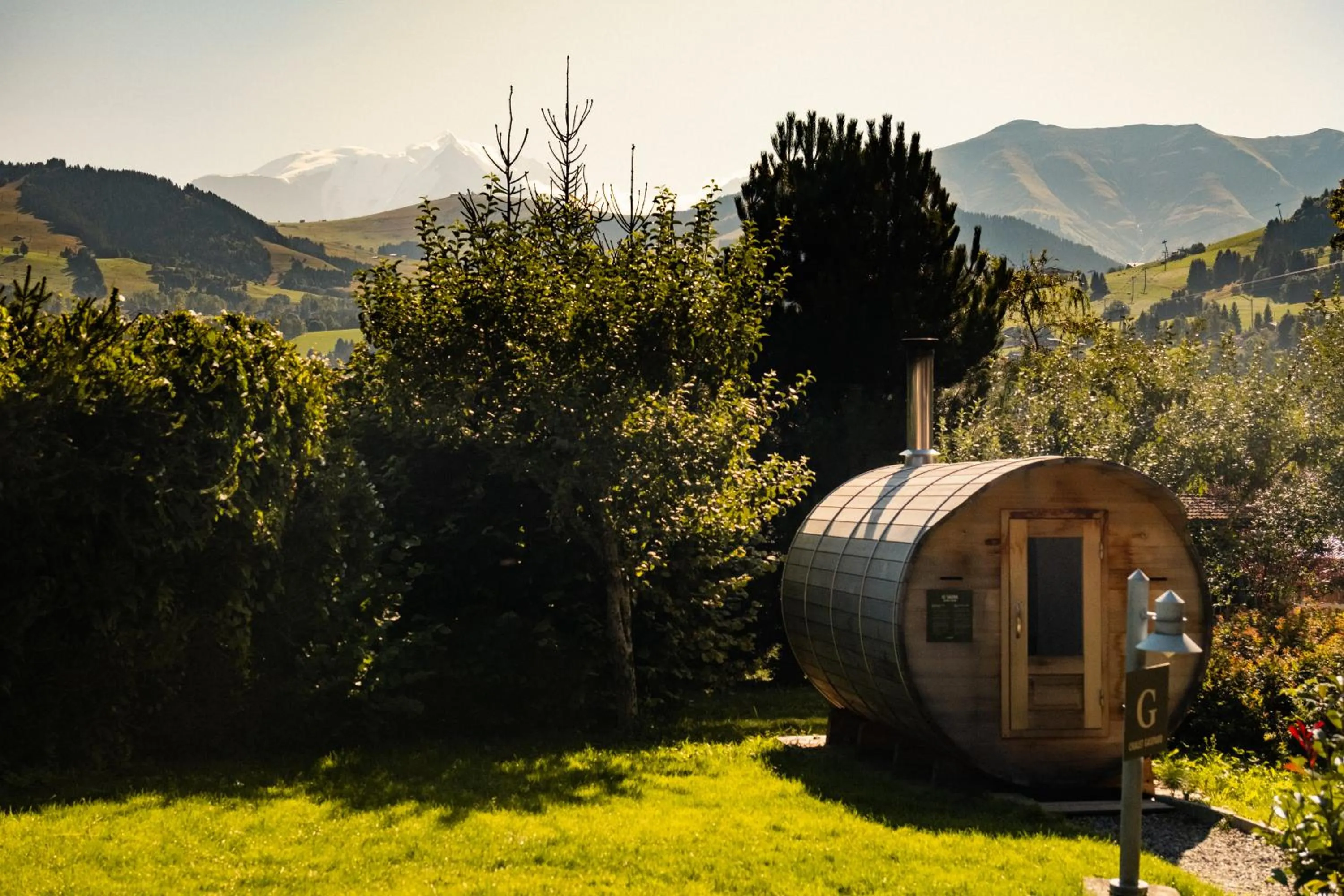 Sauna in L'Alpaga, a Beaumier hotel
