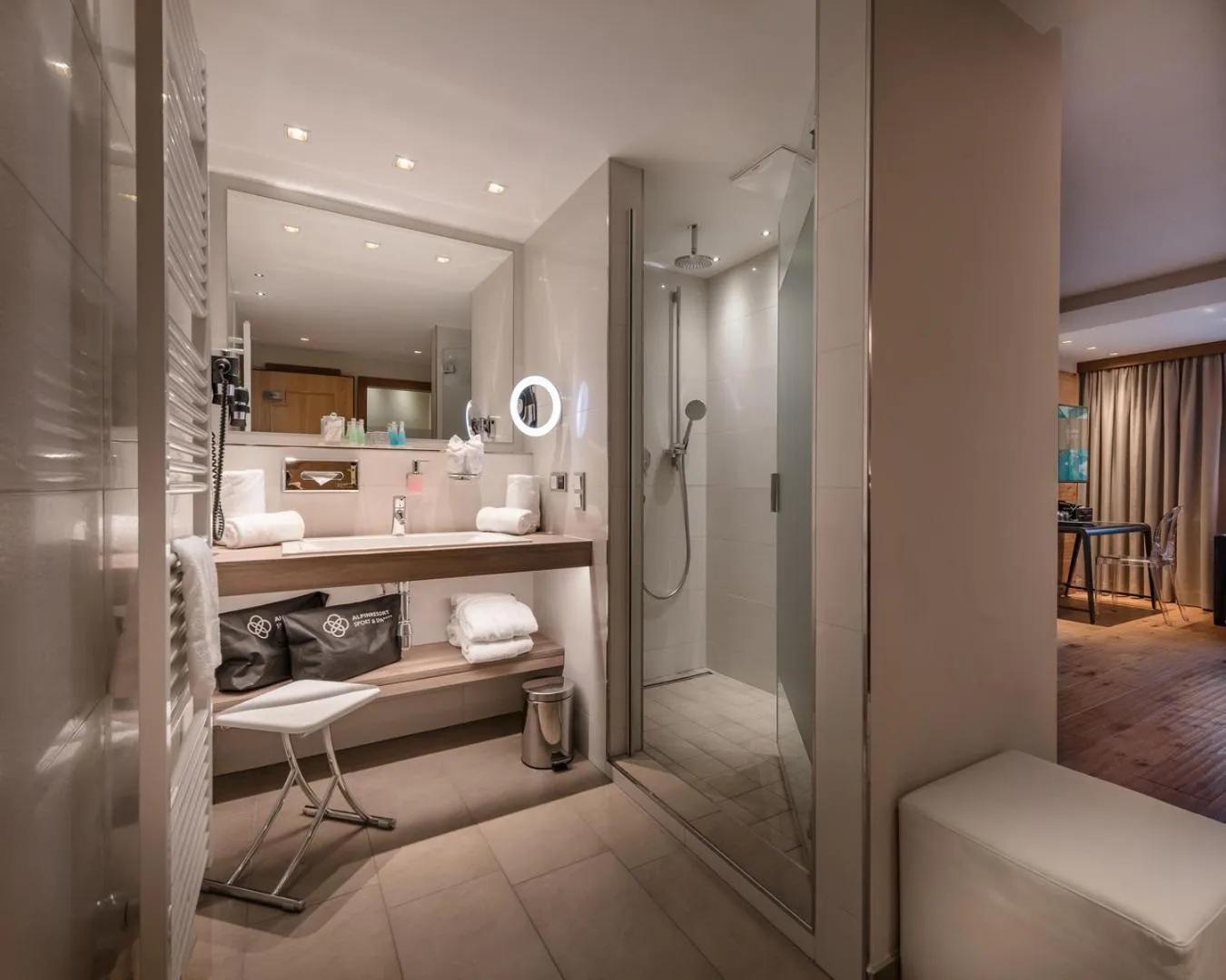 Bathroom in Alpinresort ValSaa - Sport & Spa