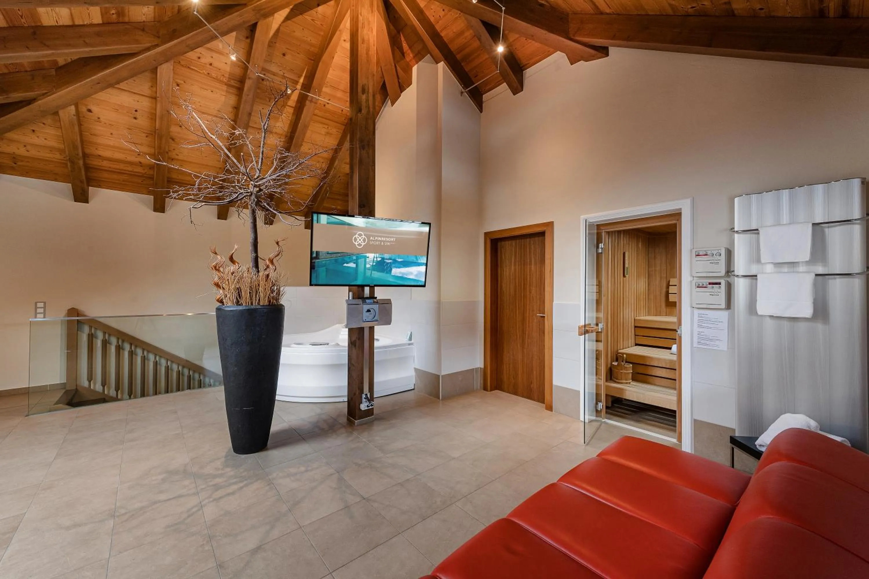 Bathroom in Alpinresort ValSaa - Sport & Spa