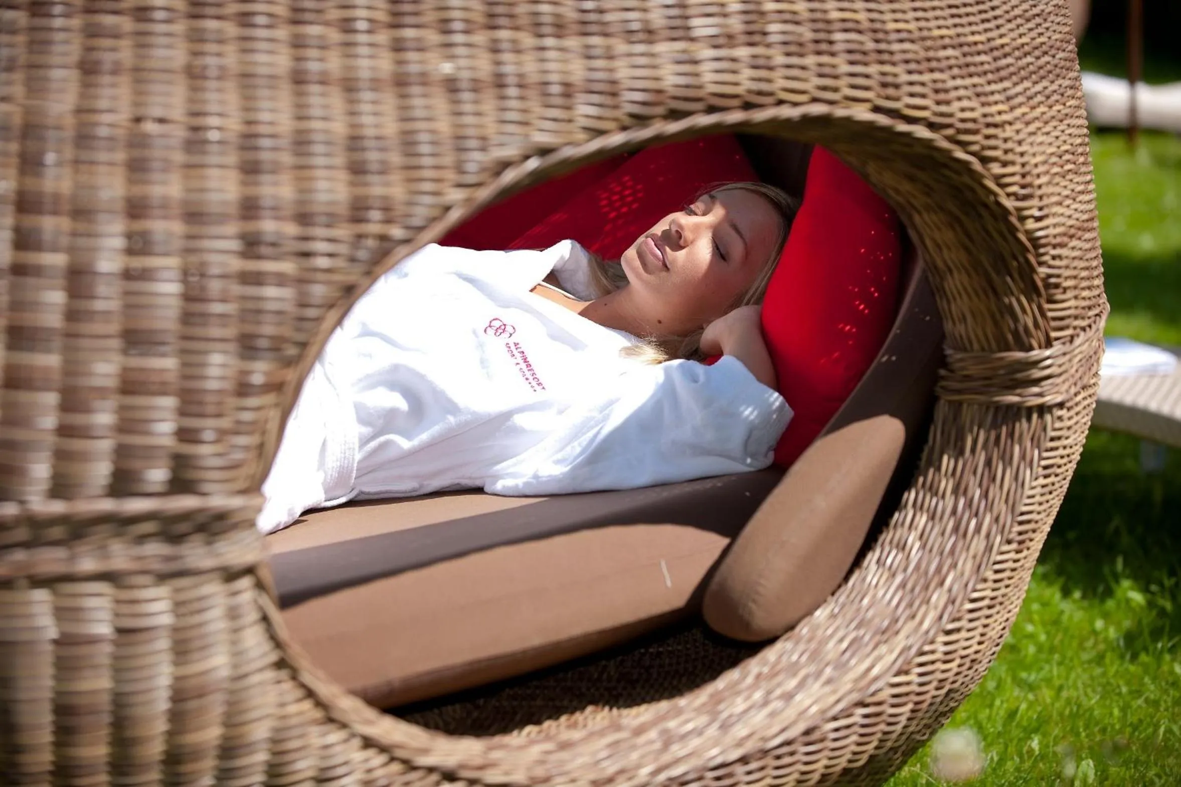 People in Alpinresort ValSaa - Sport & Spa