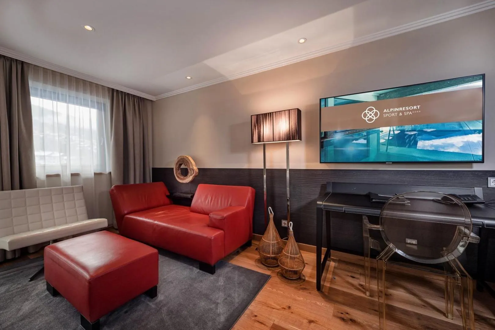 Seating area in Alpinresort ValSaa - Sport & Spa