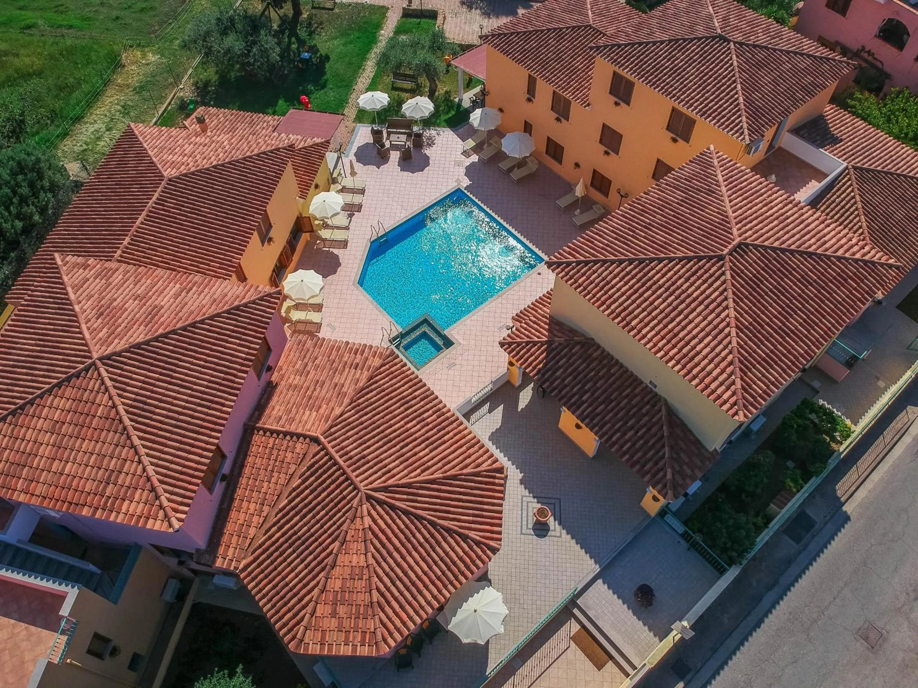 Bird's eye view in Residence Cala Viola