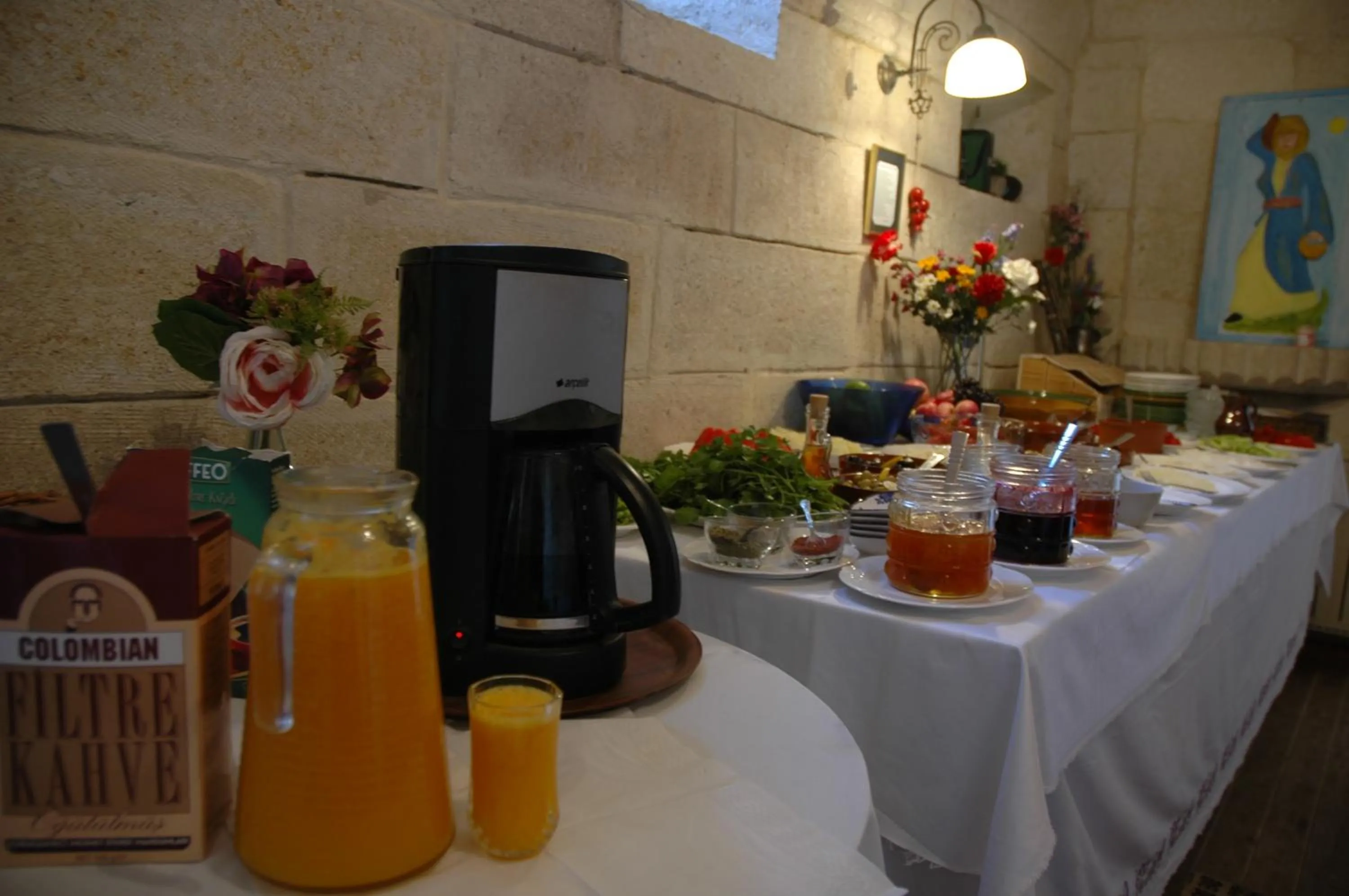 Food and drinks in Elkep Evi Cave Hotel