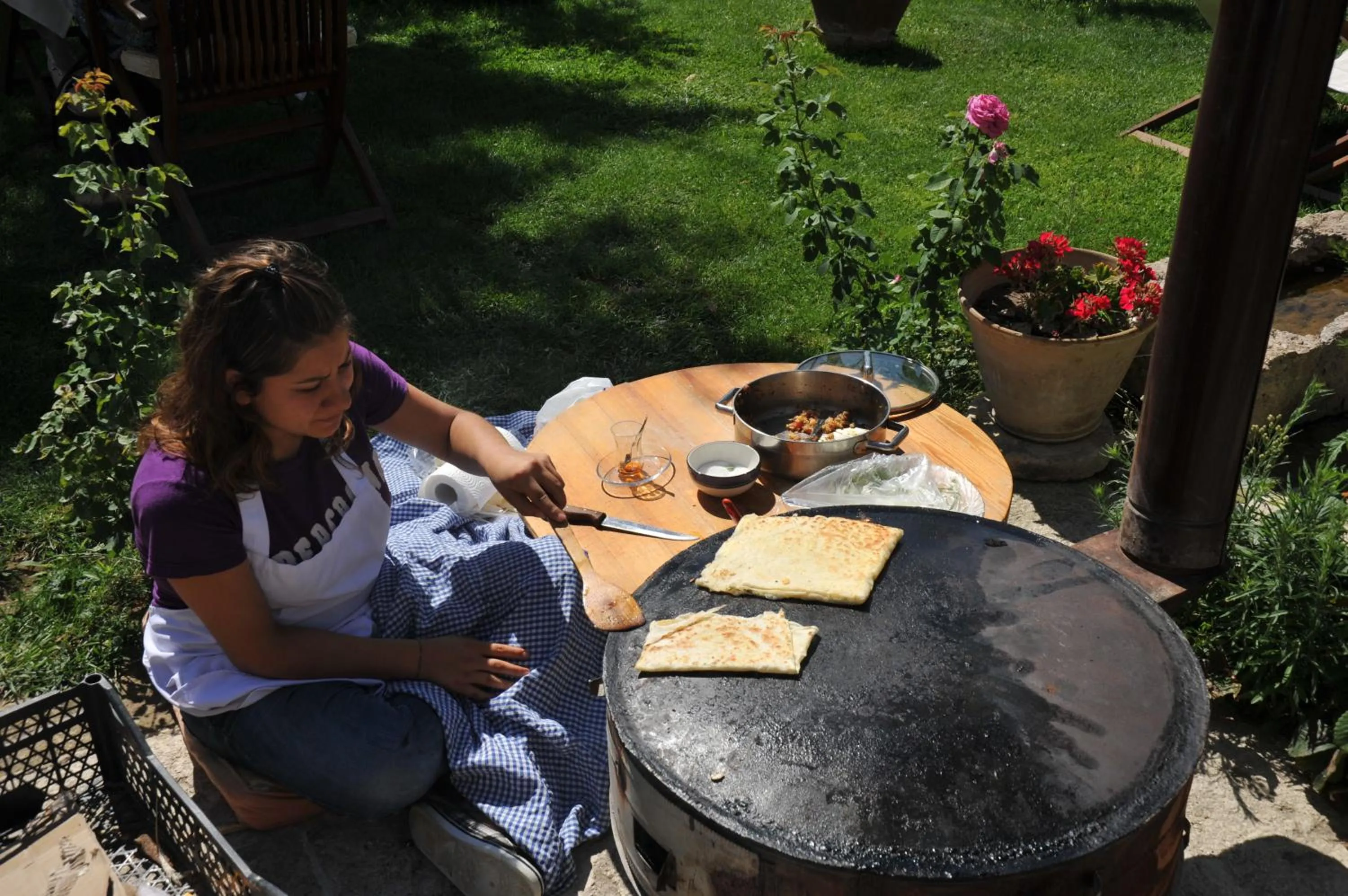 Garden in Elkep Evi Cave Hotel