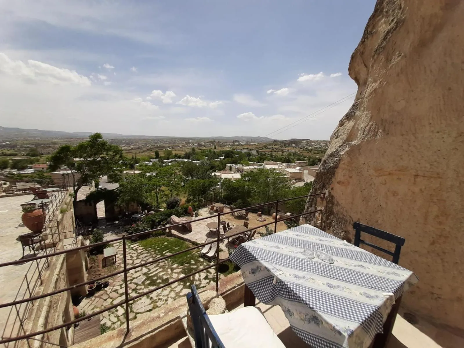 Balcony/Terrace in Elkep Evi Cave Hotel
