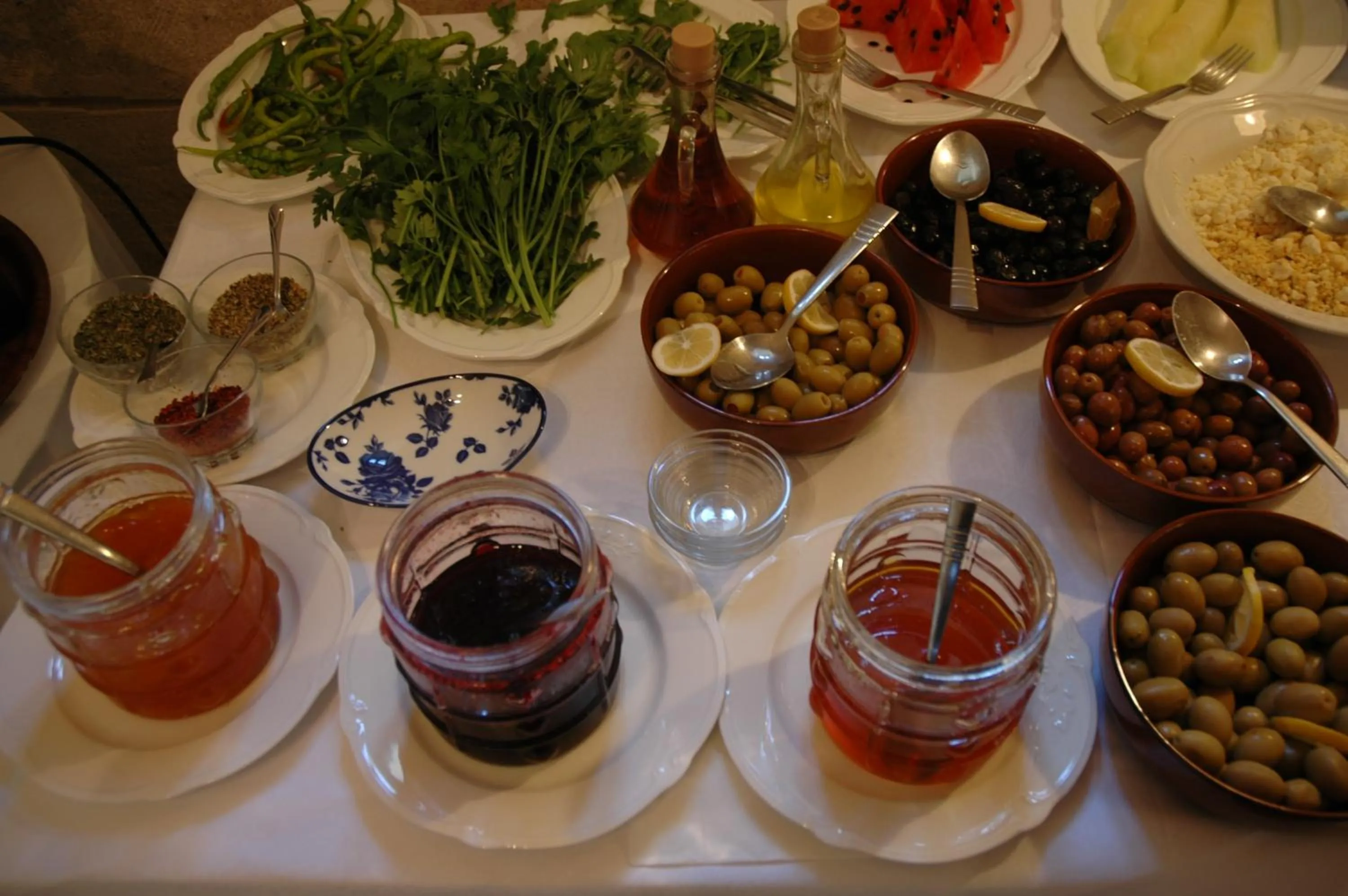 Buffet breakfast in Elkep Evi Cave Hotel